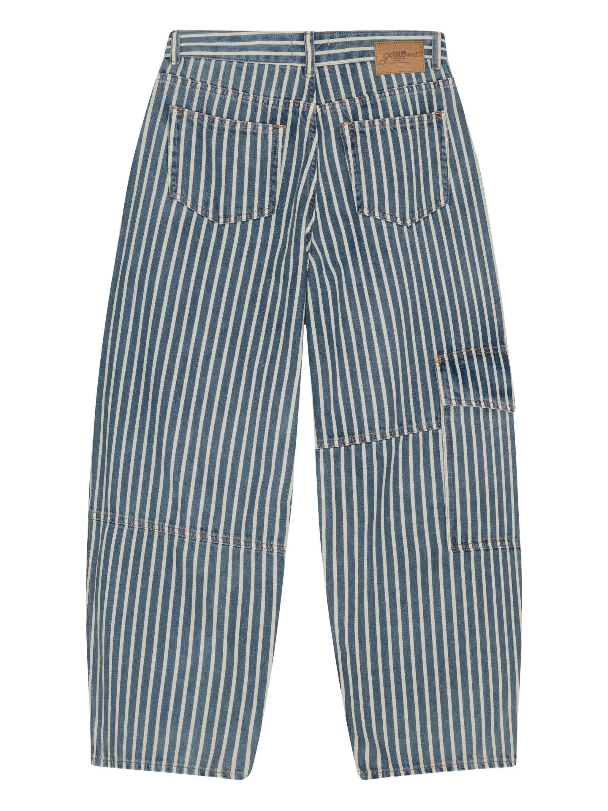 striped jeans