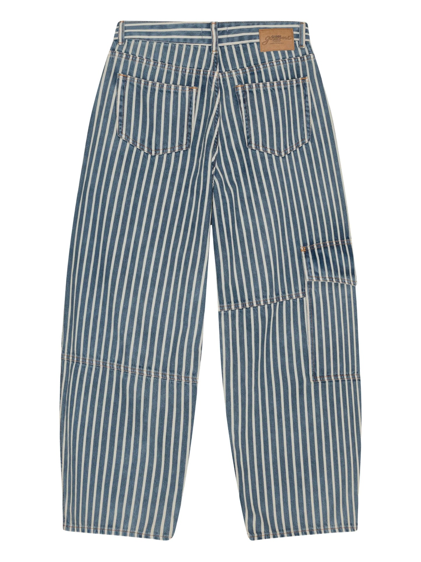 striped jeans