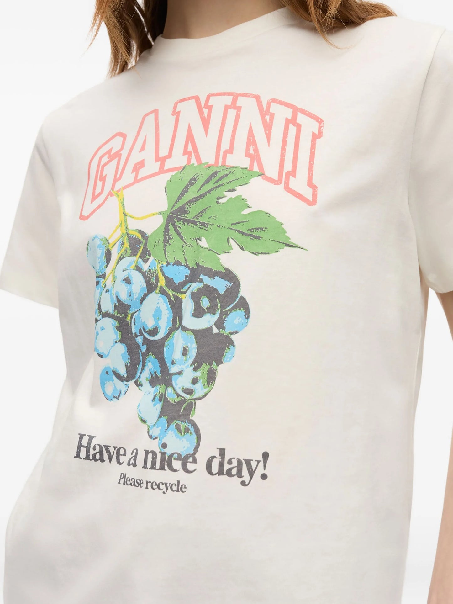 ivory grapes print T-shirt