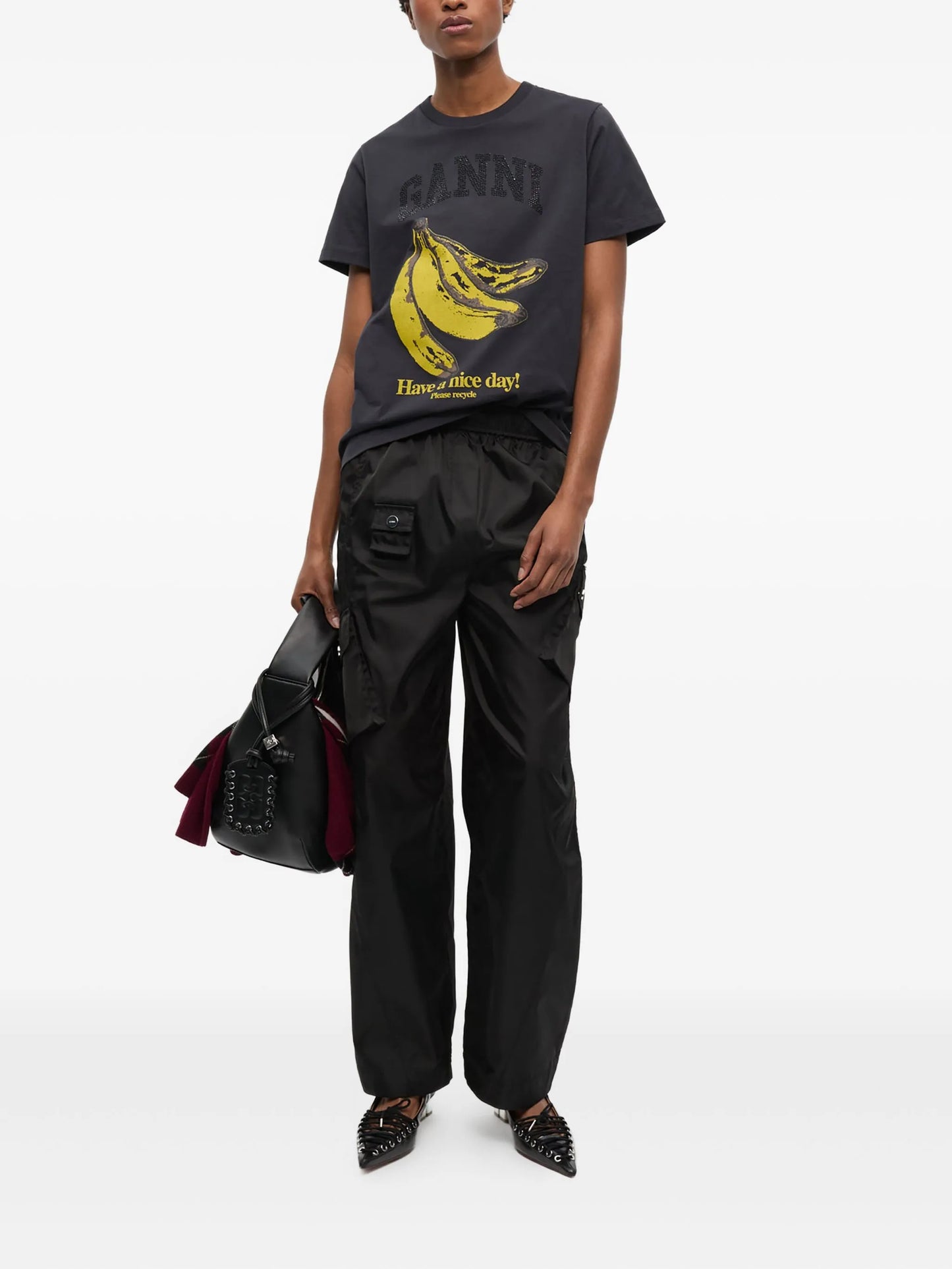 Banana-print T-shirt