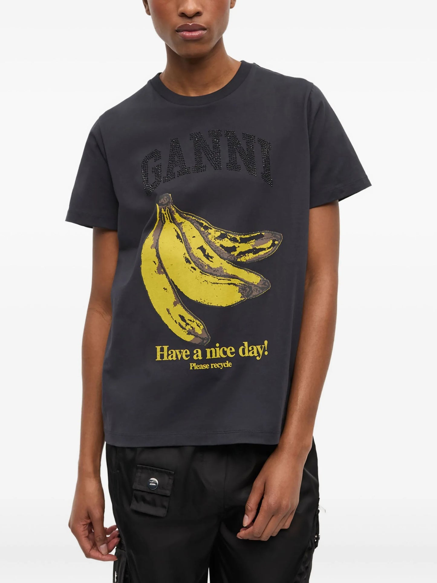 Banana-print T-shirt