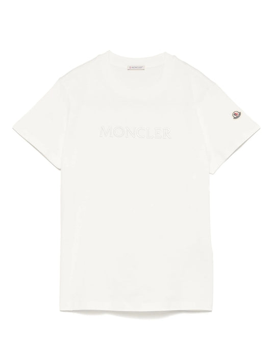 logo-embroidered T-shirt