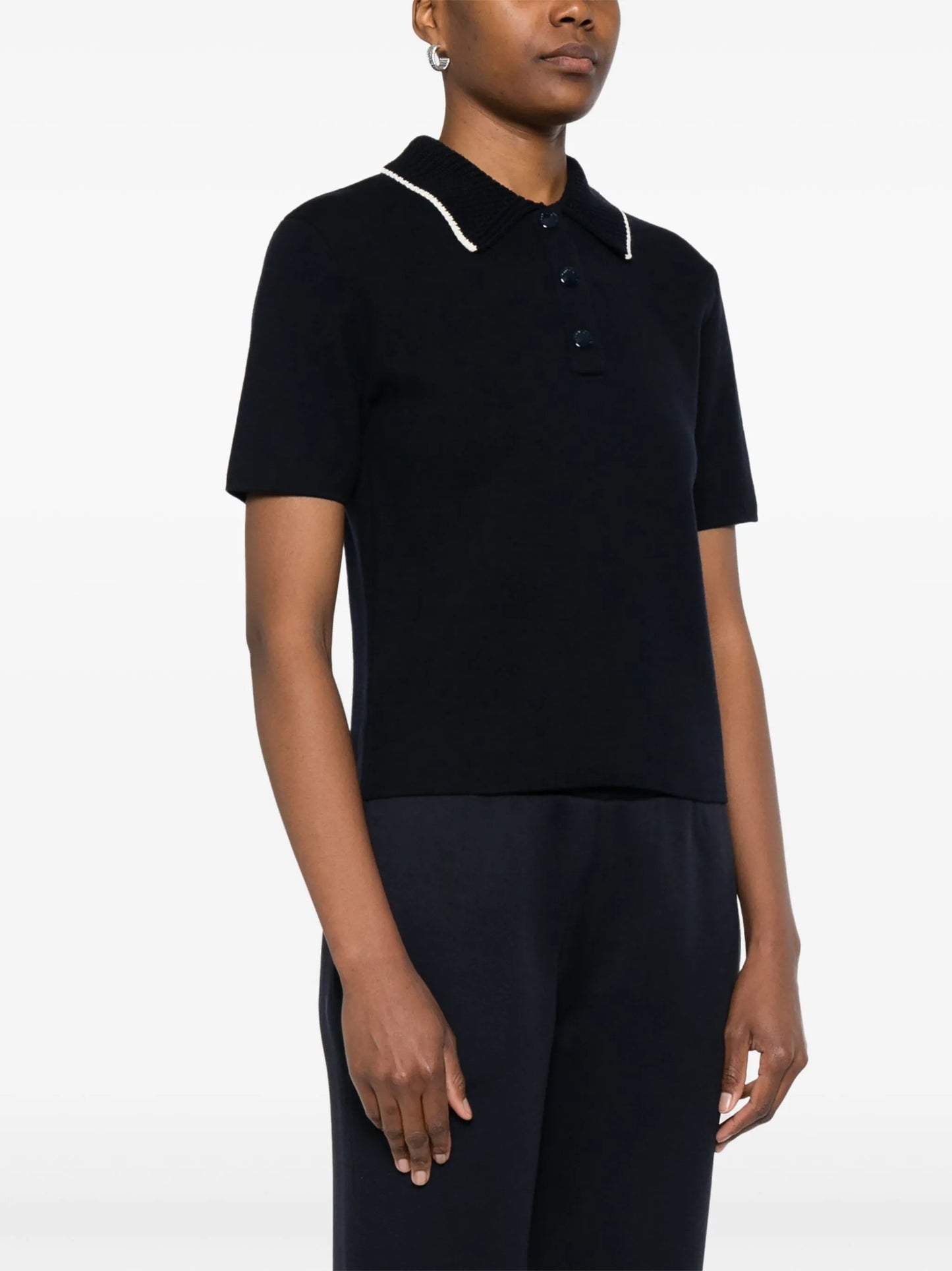 knitted polo shirt