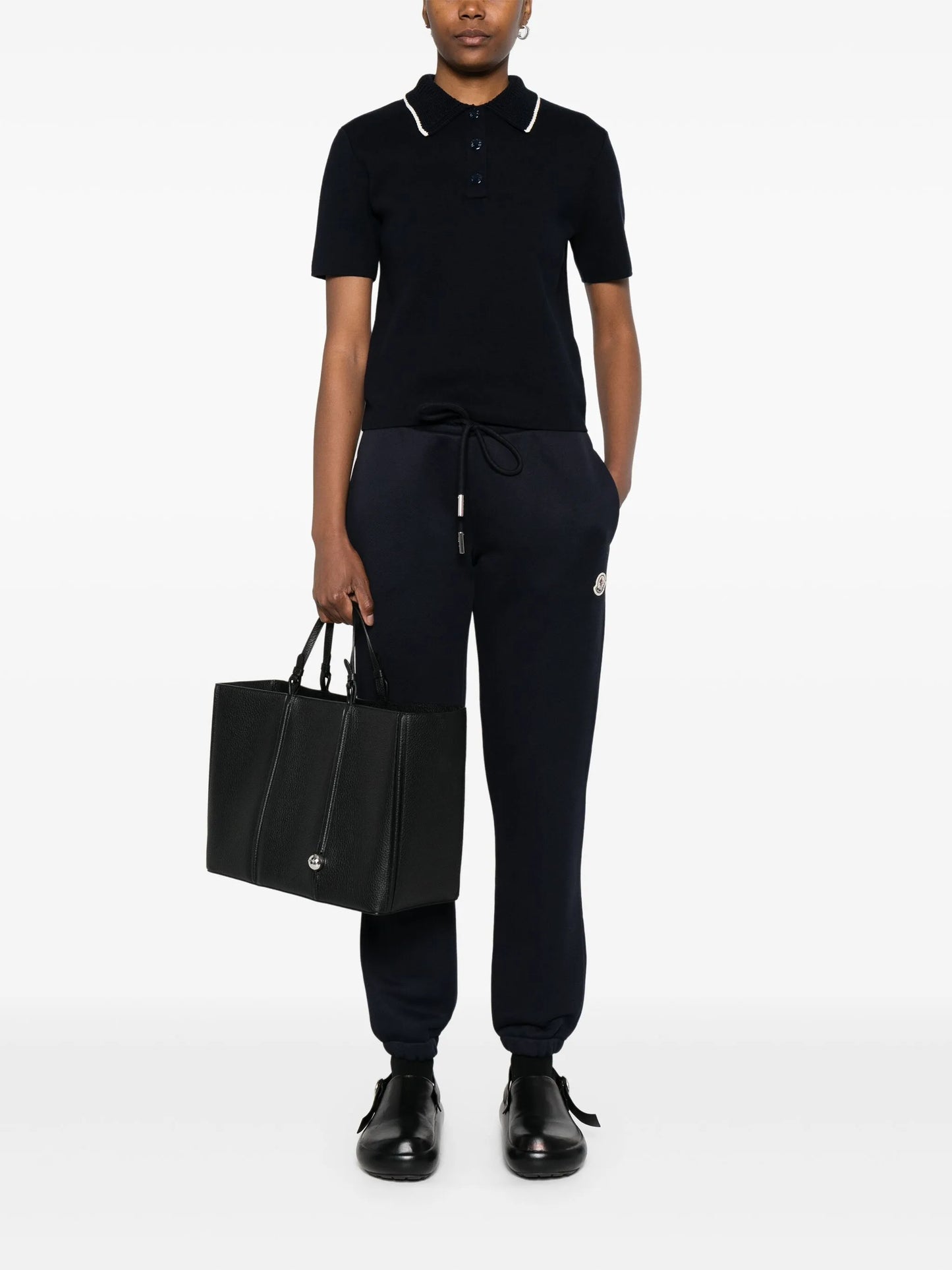 knitted polo shirt