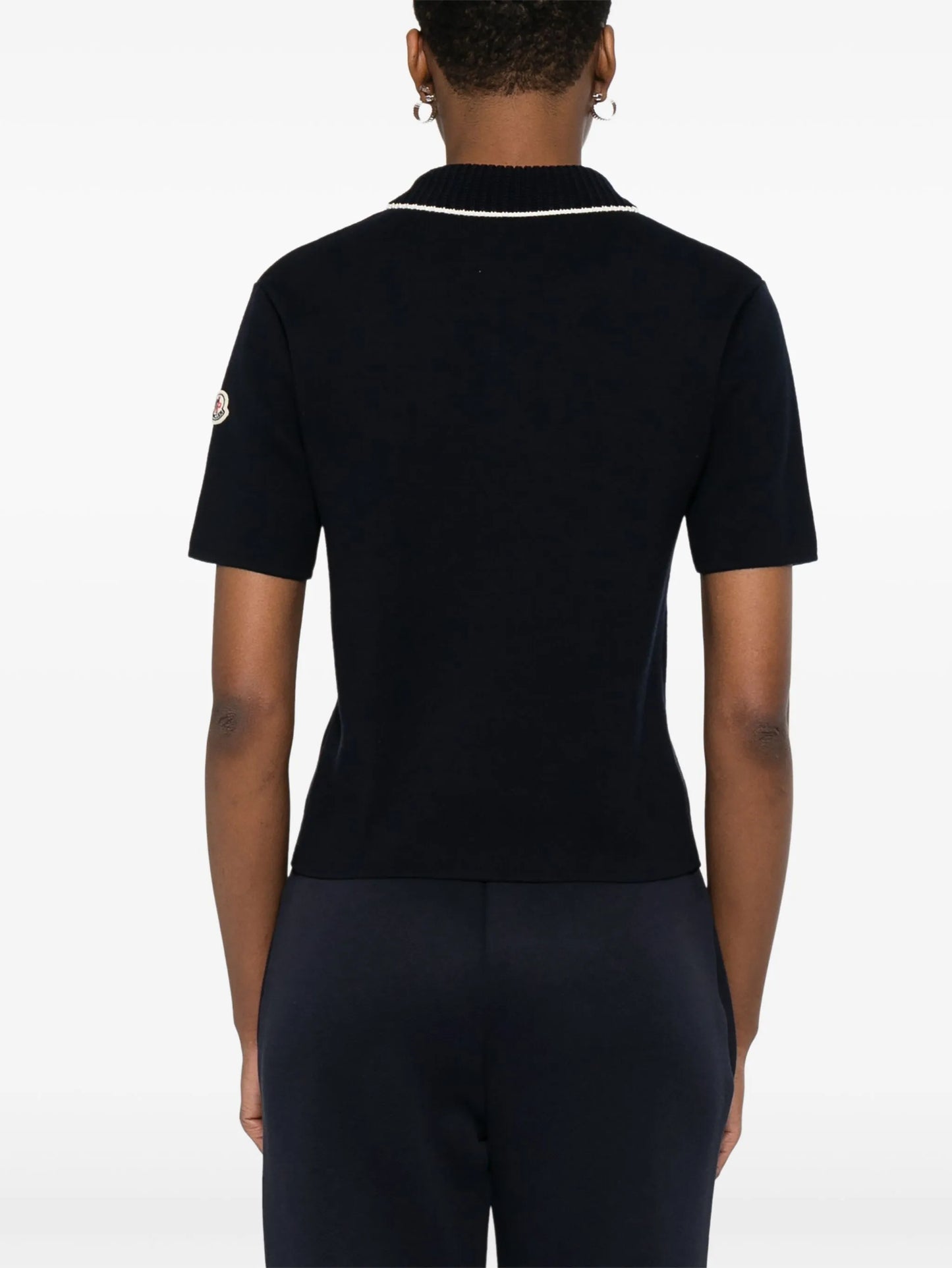 knitted polo shirt