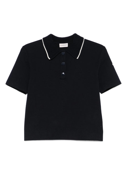 knitted polo shirt
