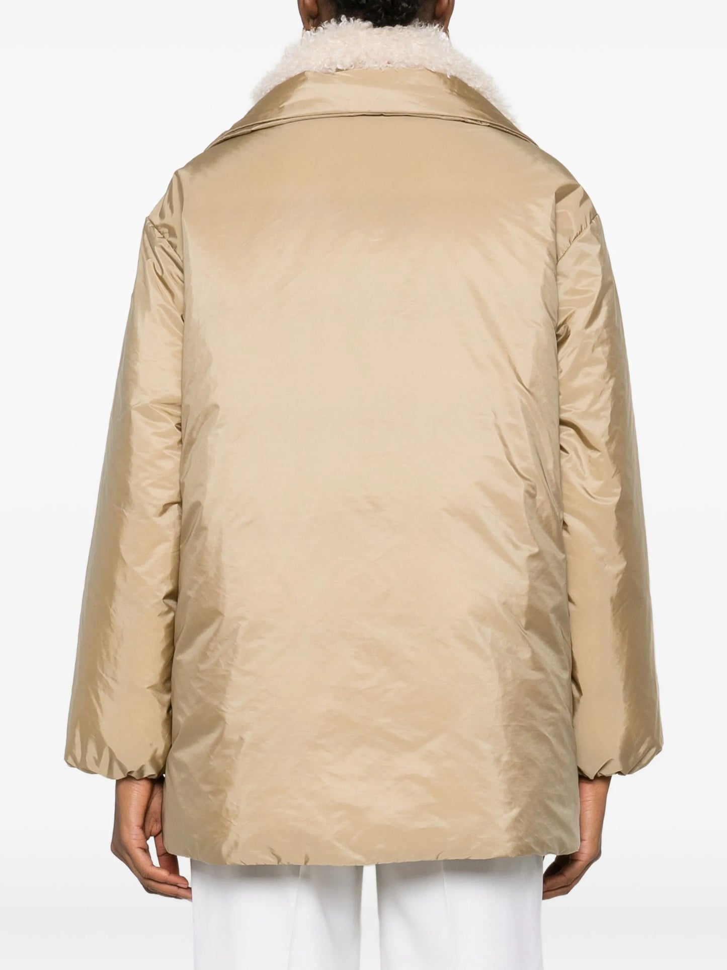 Voue sherpa-collar quilted jacket
