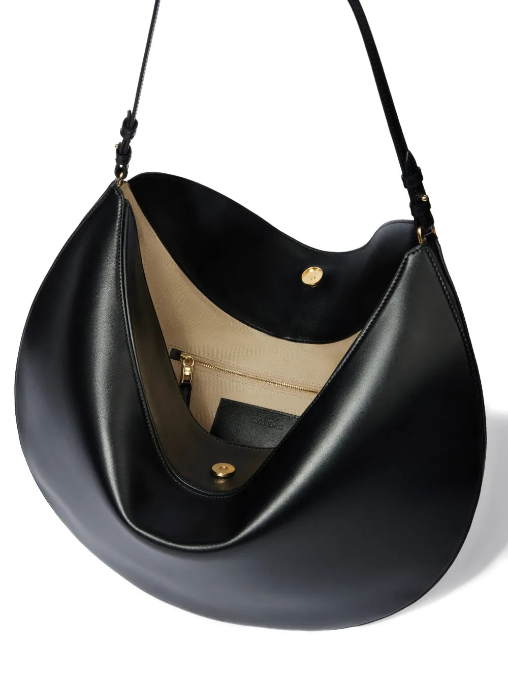 crescent leather bag