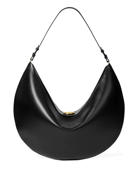 crescent leather bag