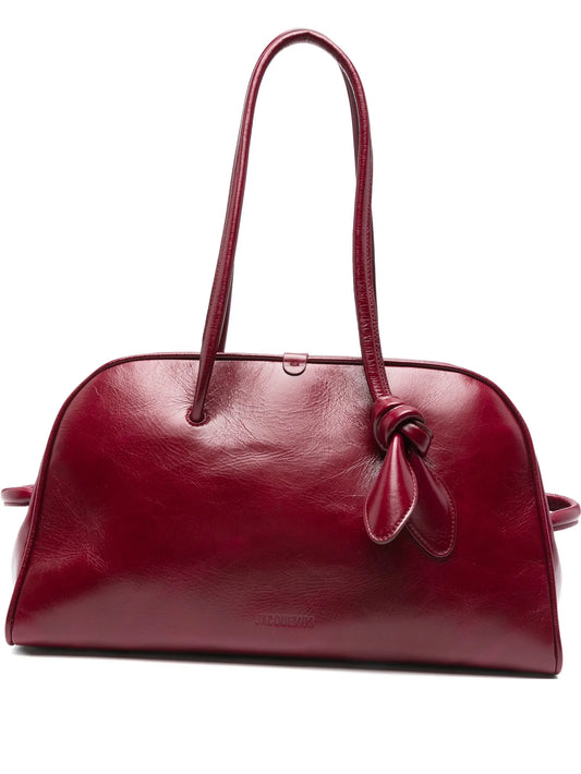 top-handle knot bag