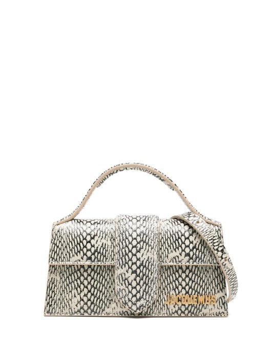Le Bambino snake-print tote bag