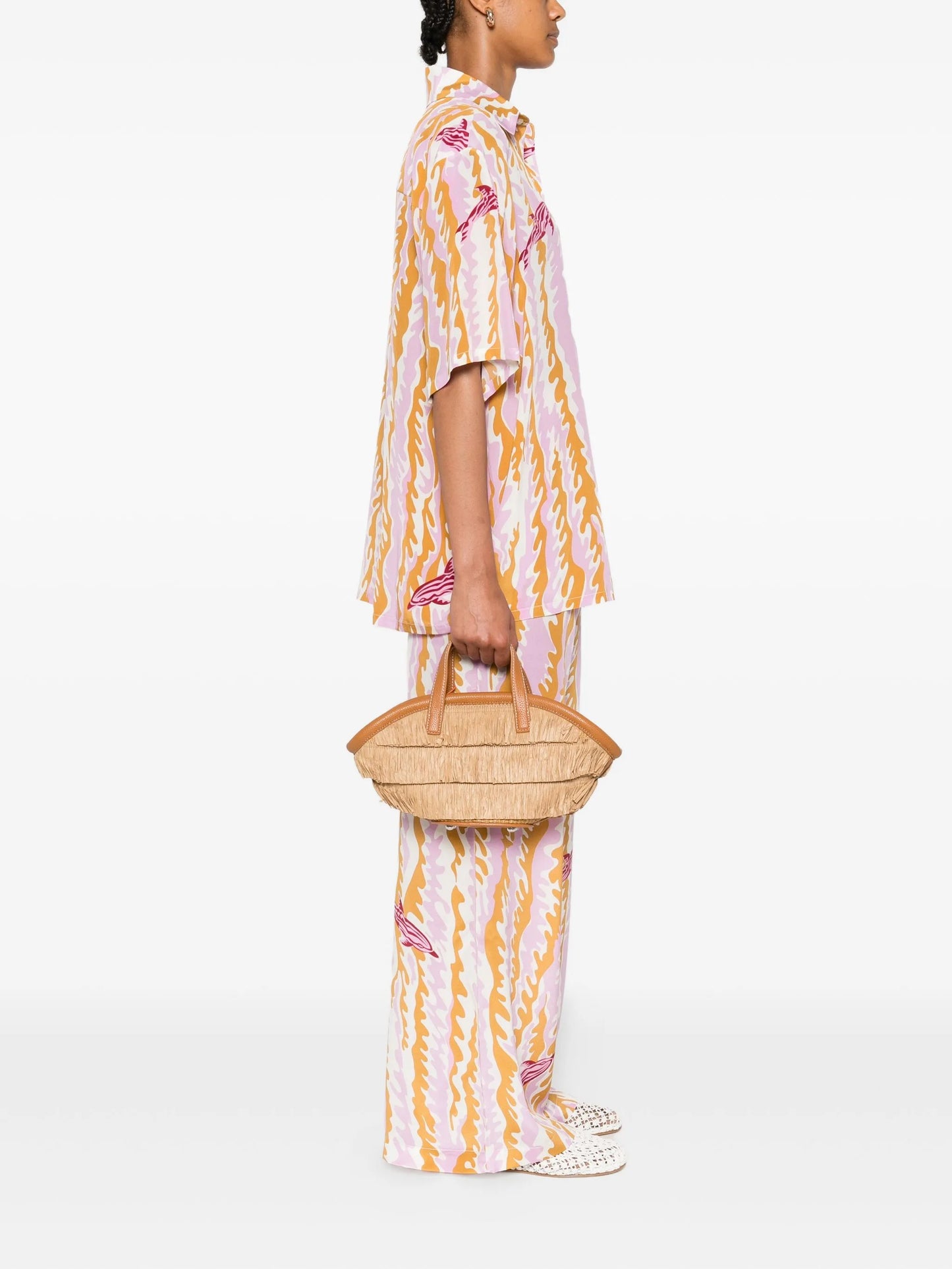 mini Fringe Mercado tote bag