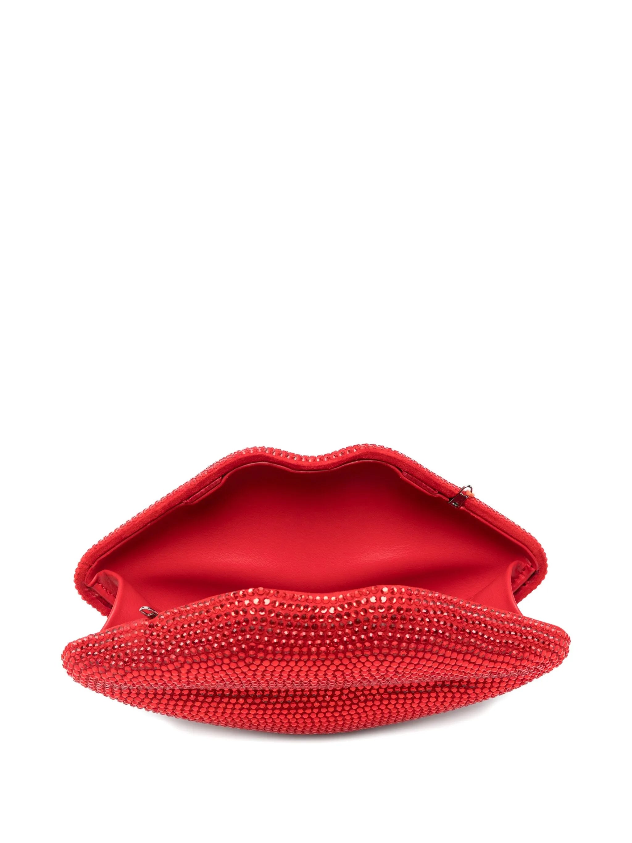 crystal-embellished clutch bag