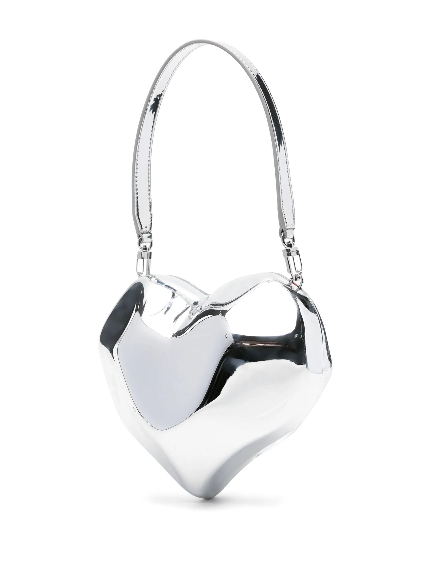 heart-shaped molded clutch bag