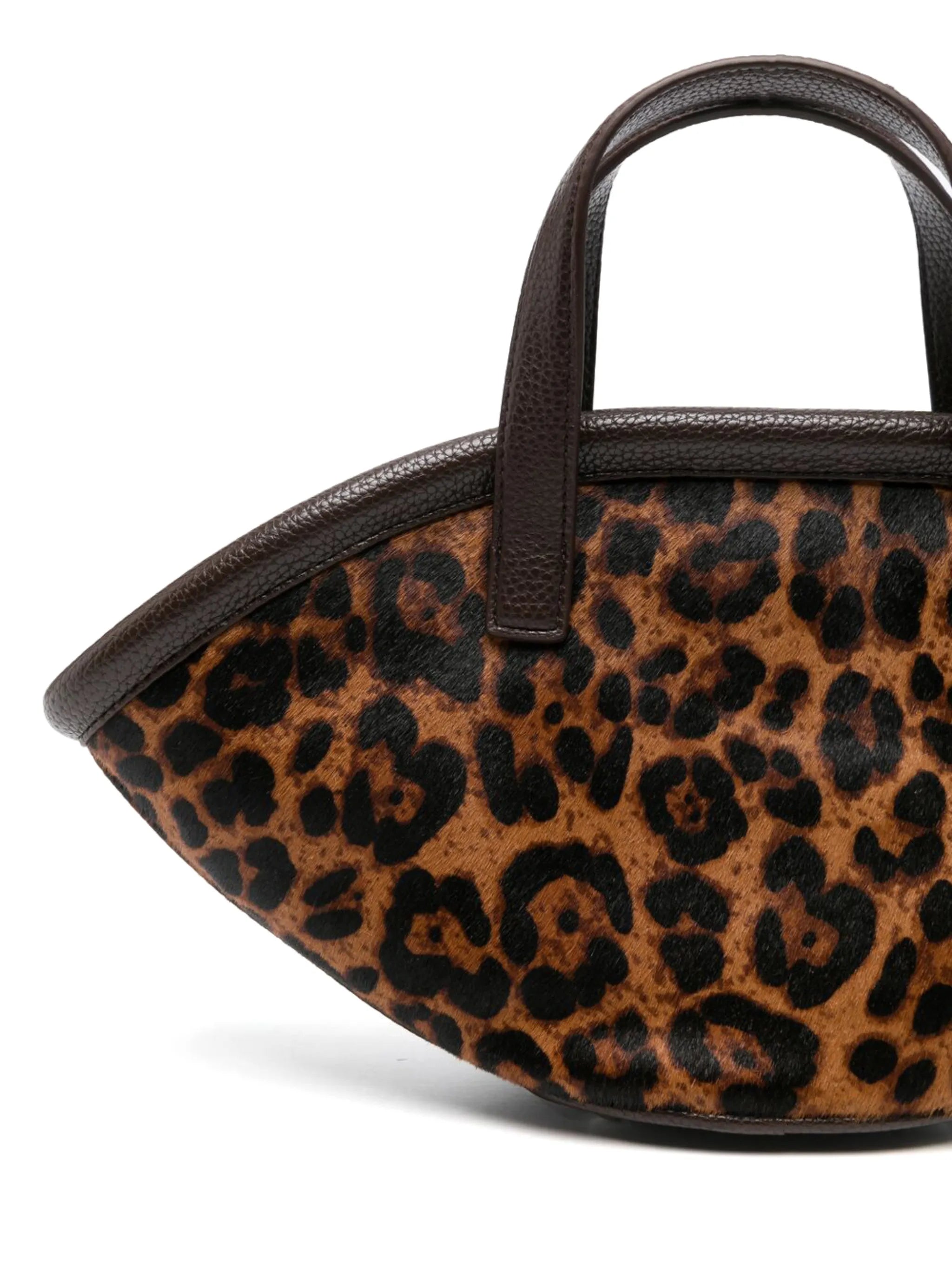 leopard-print tote bag