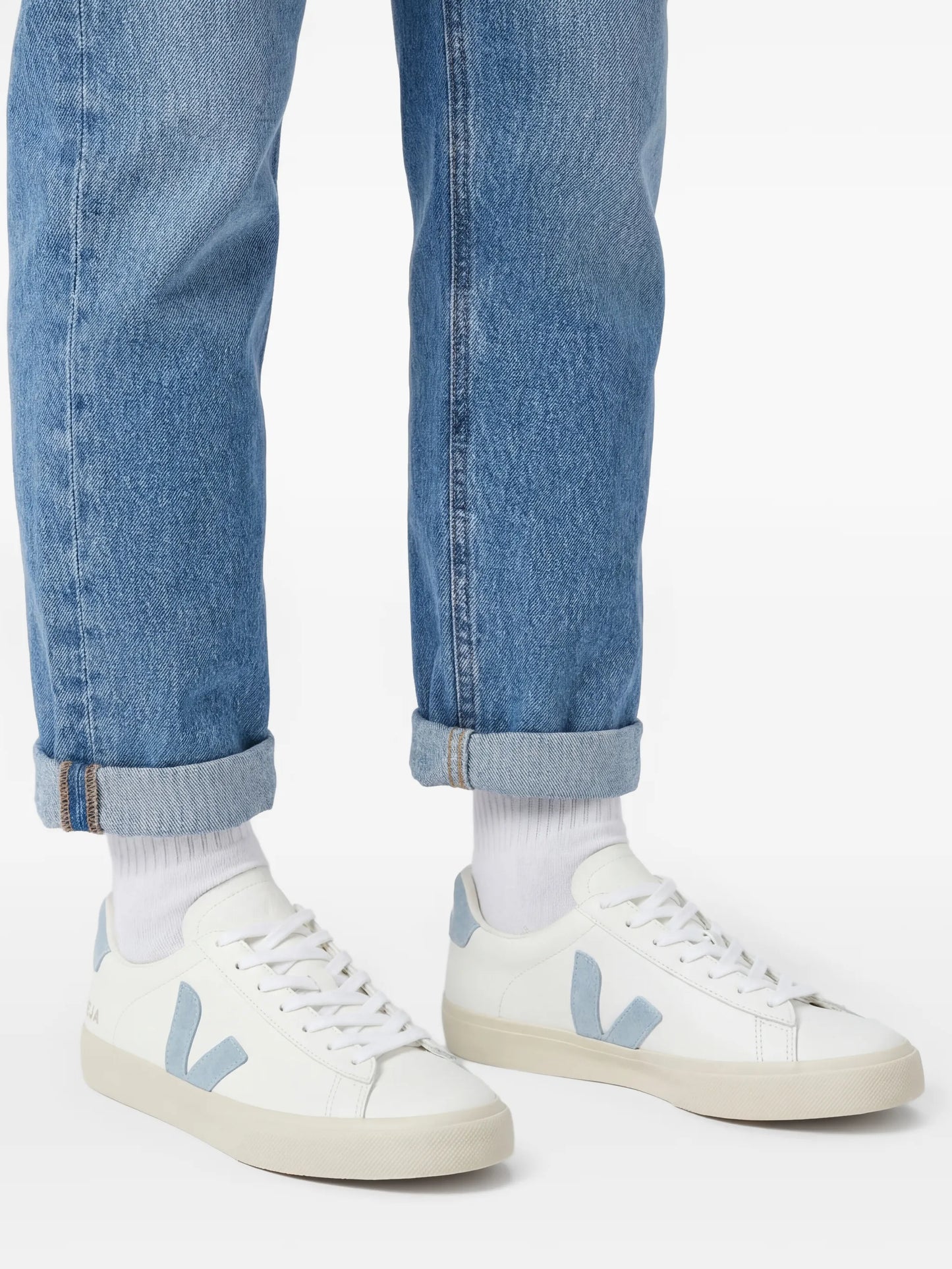Campo leather white steel sneakers