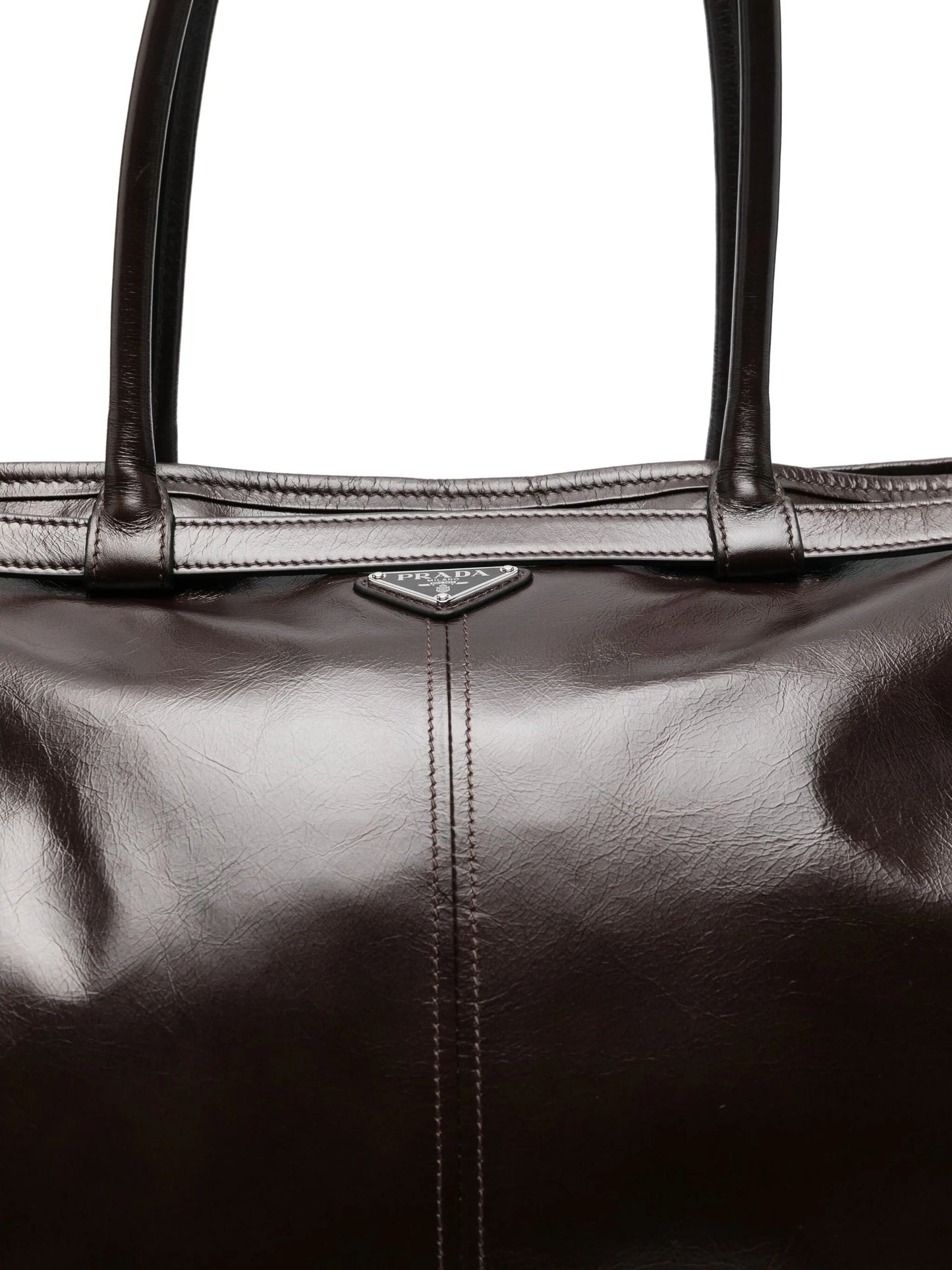 Lux leather tote bag