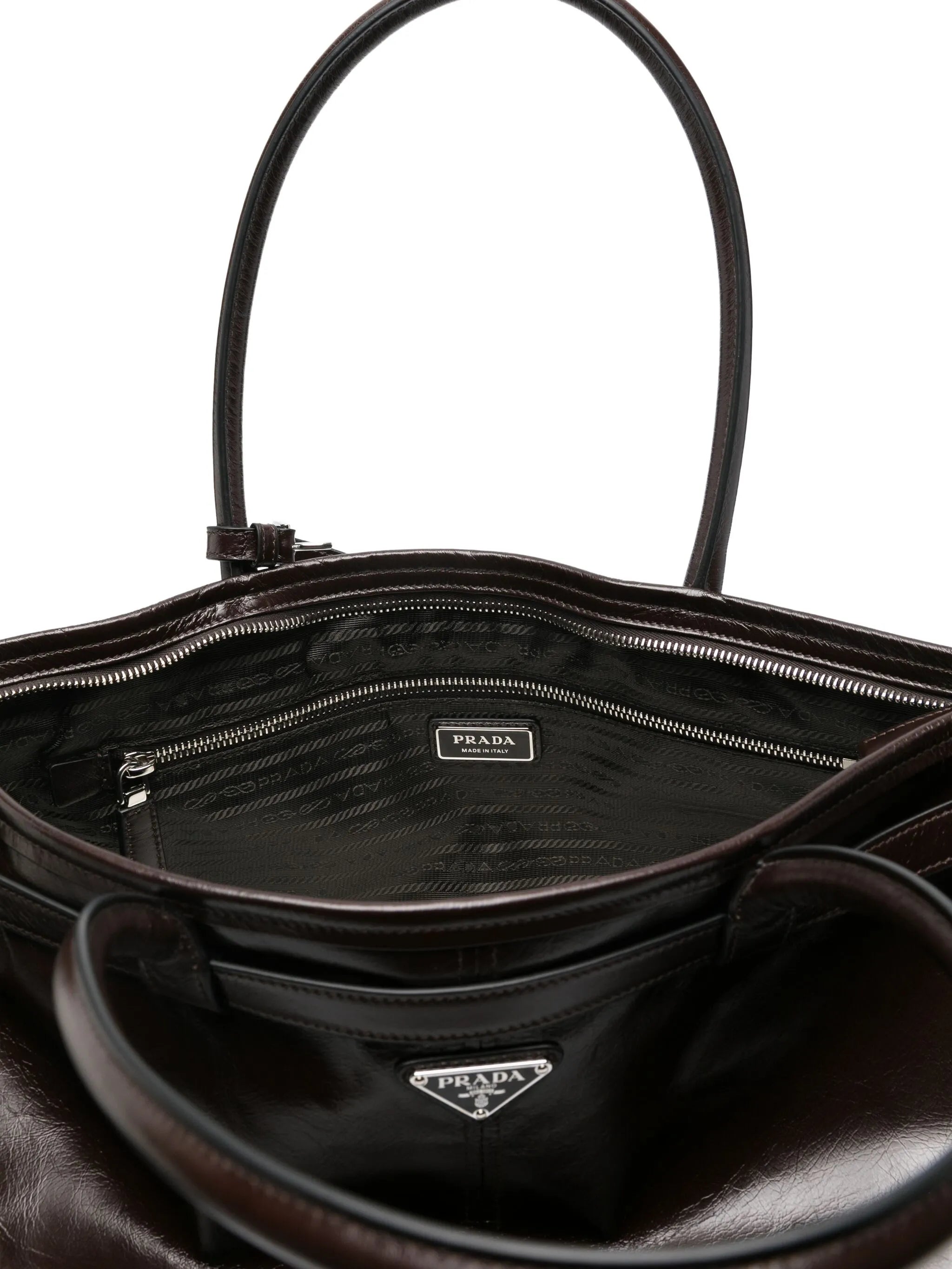 Lux leather tote bag