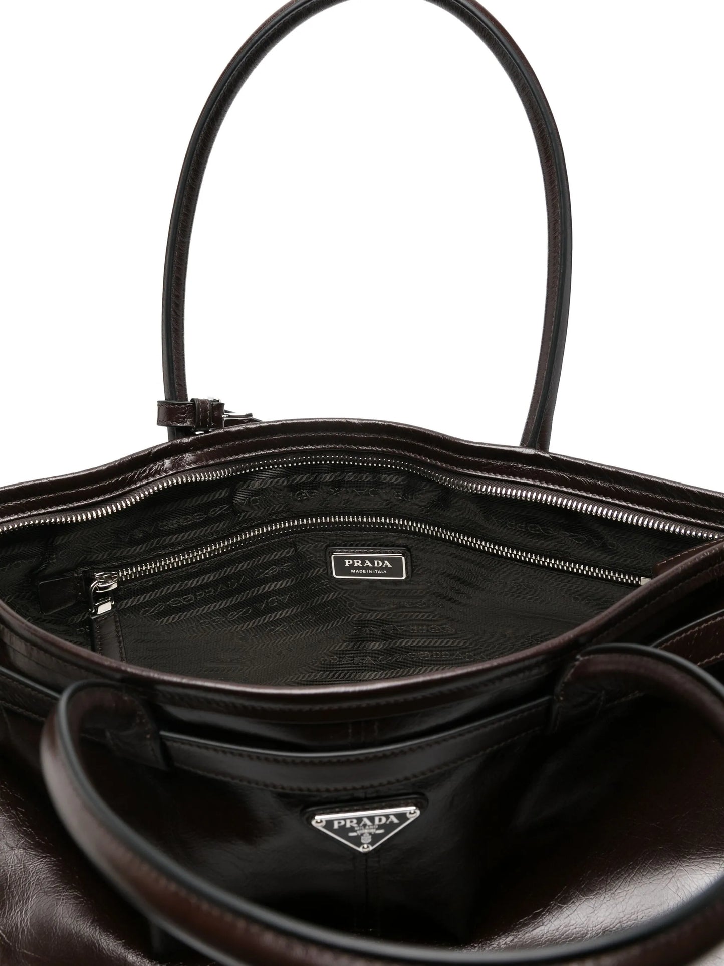 Lux leather tote bag