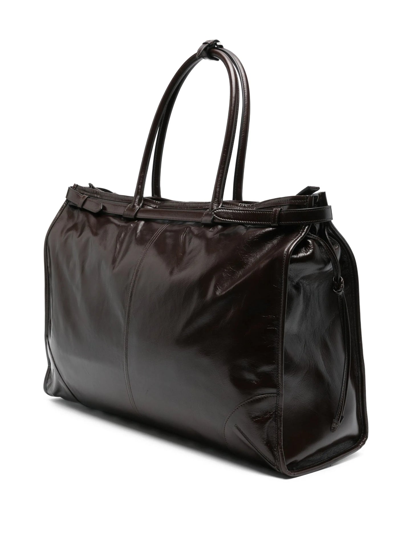 Lux leather tote bag