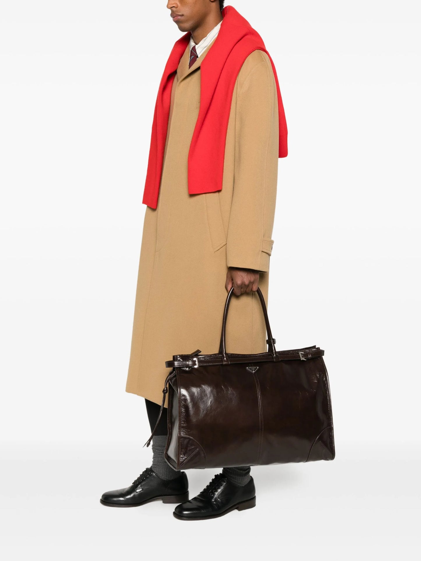 Lux leather tote bag