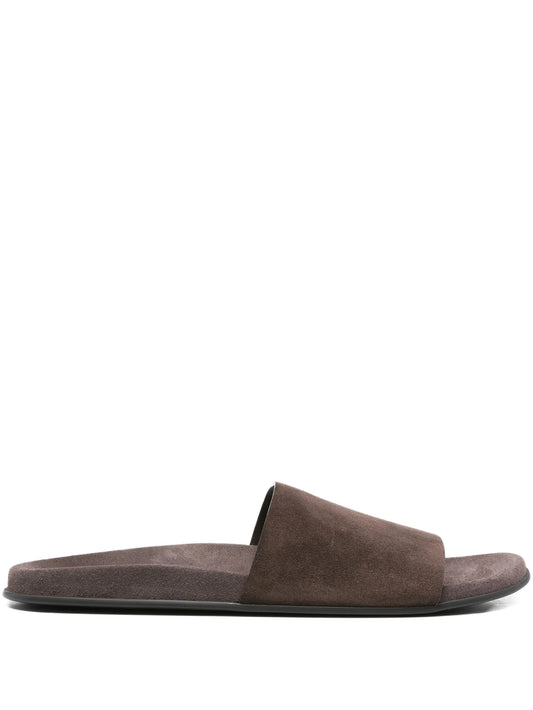 Hugh leather slides