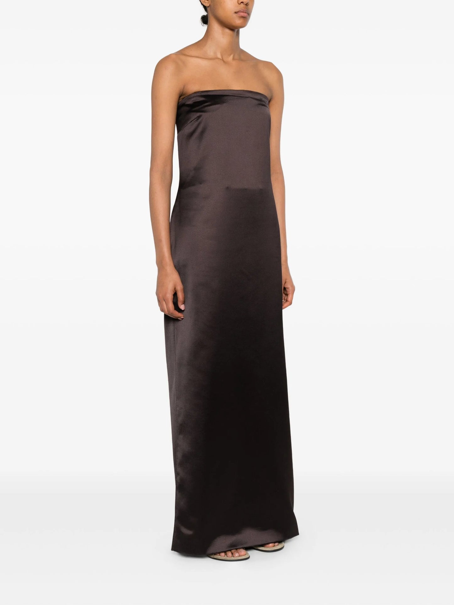 strapless maxi dress