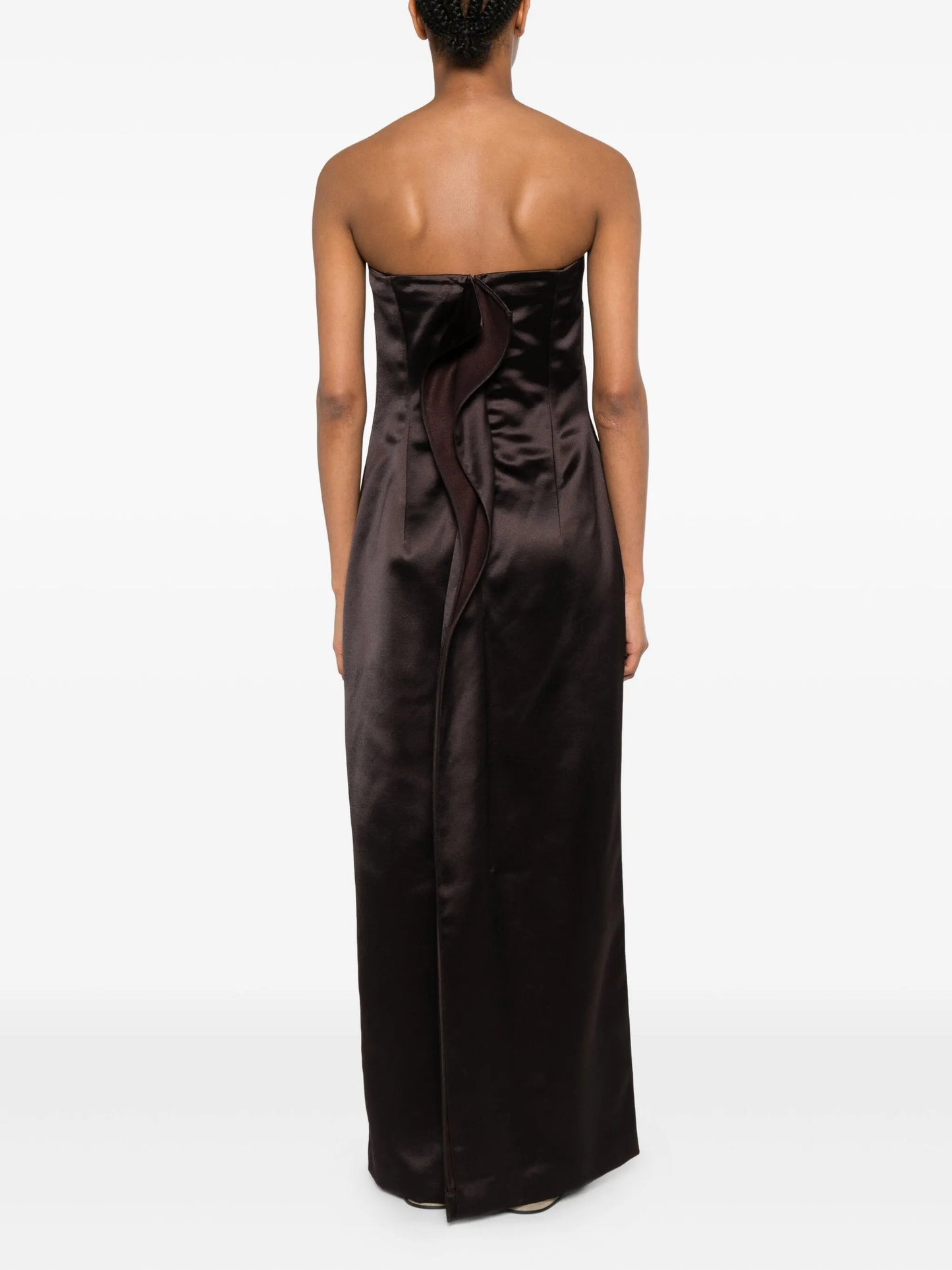 strapless maxi dress