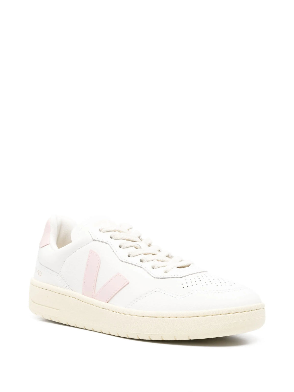 V-90 leather white petale sneakers