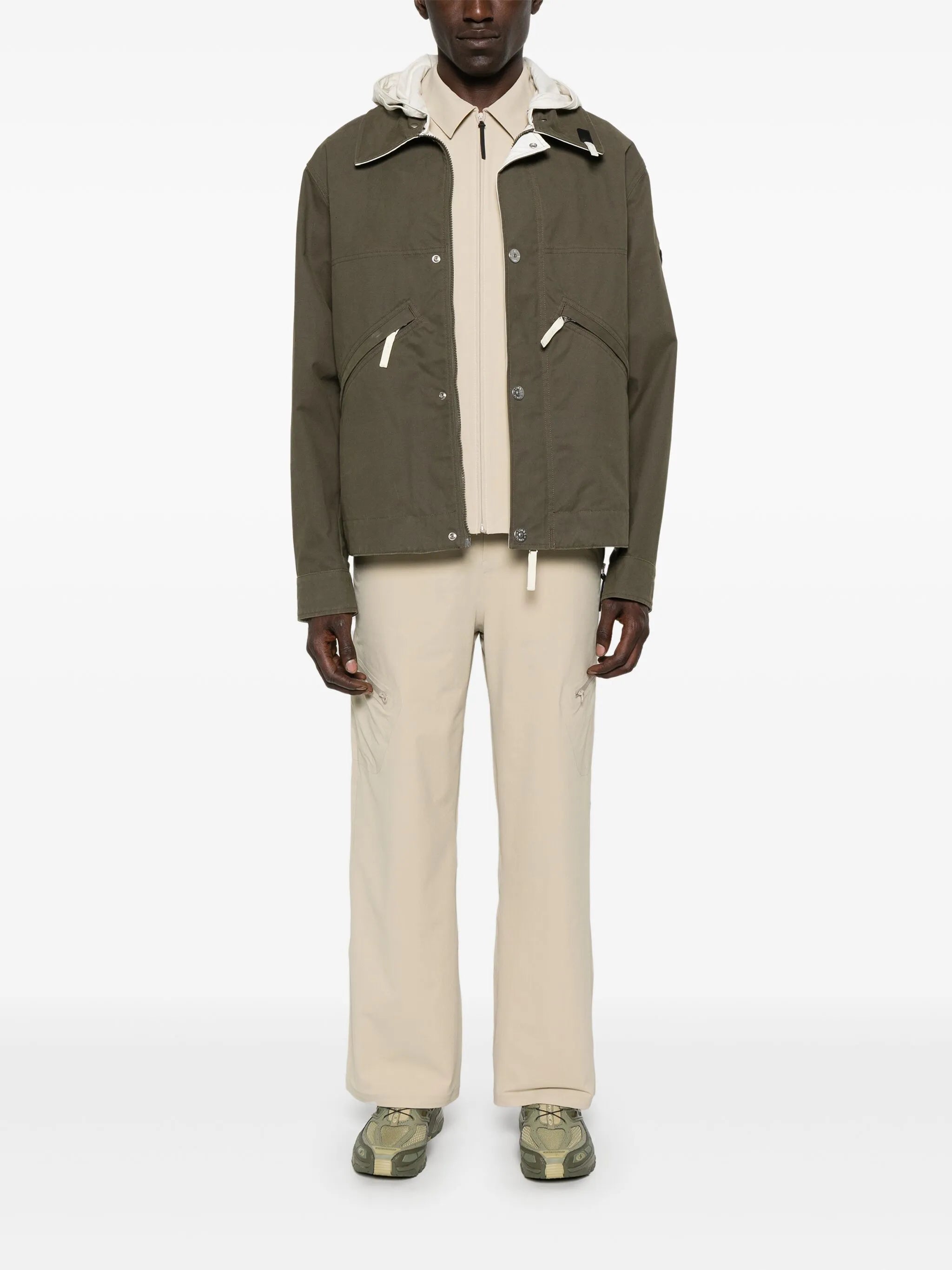 Compass-badge jacket