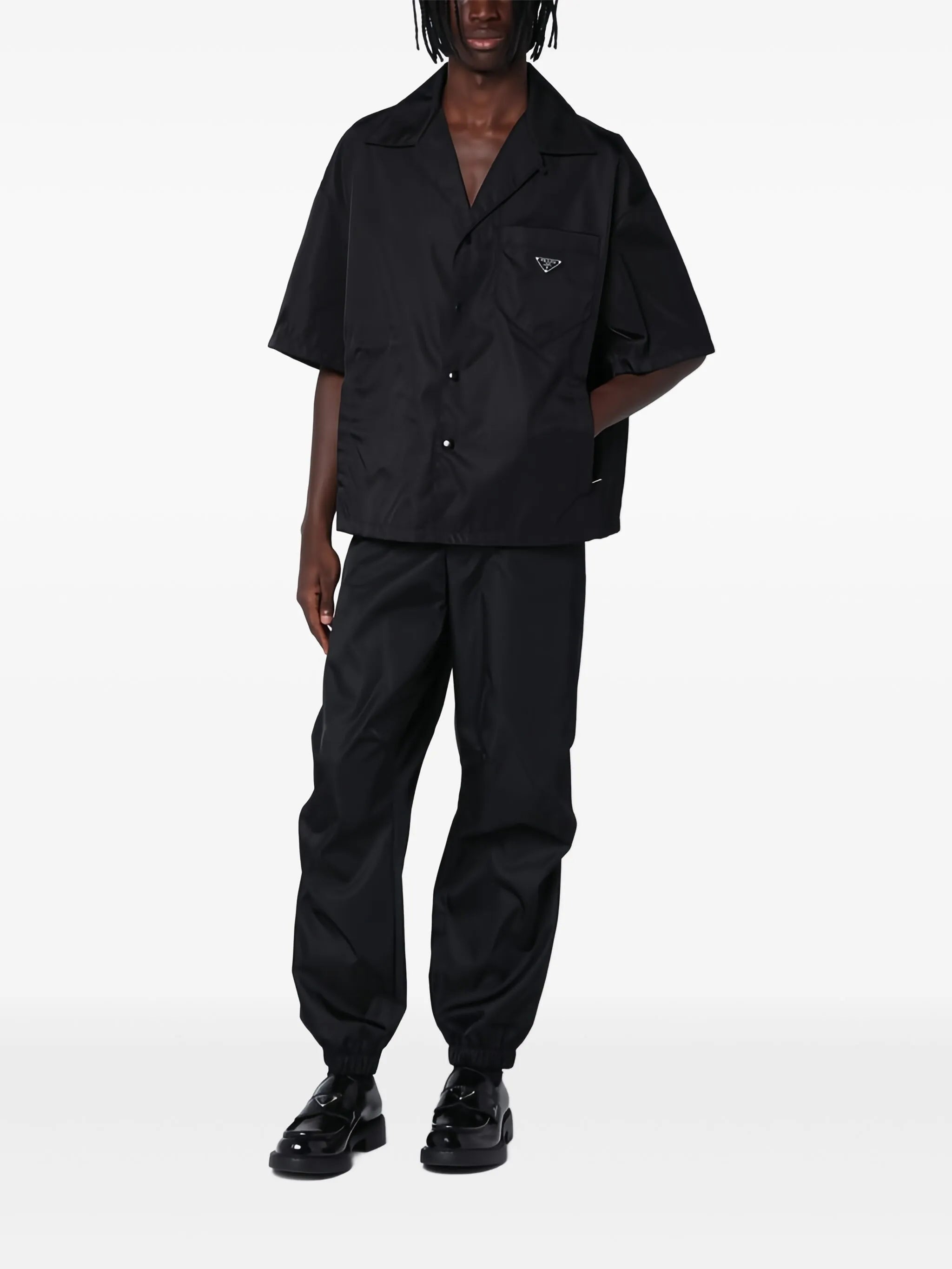 Re-nylon short-sleeved shirt