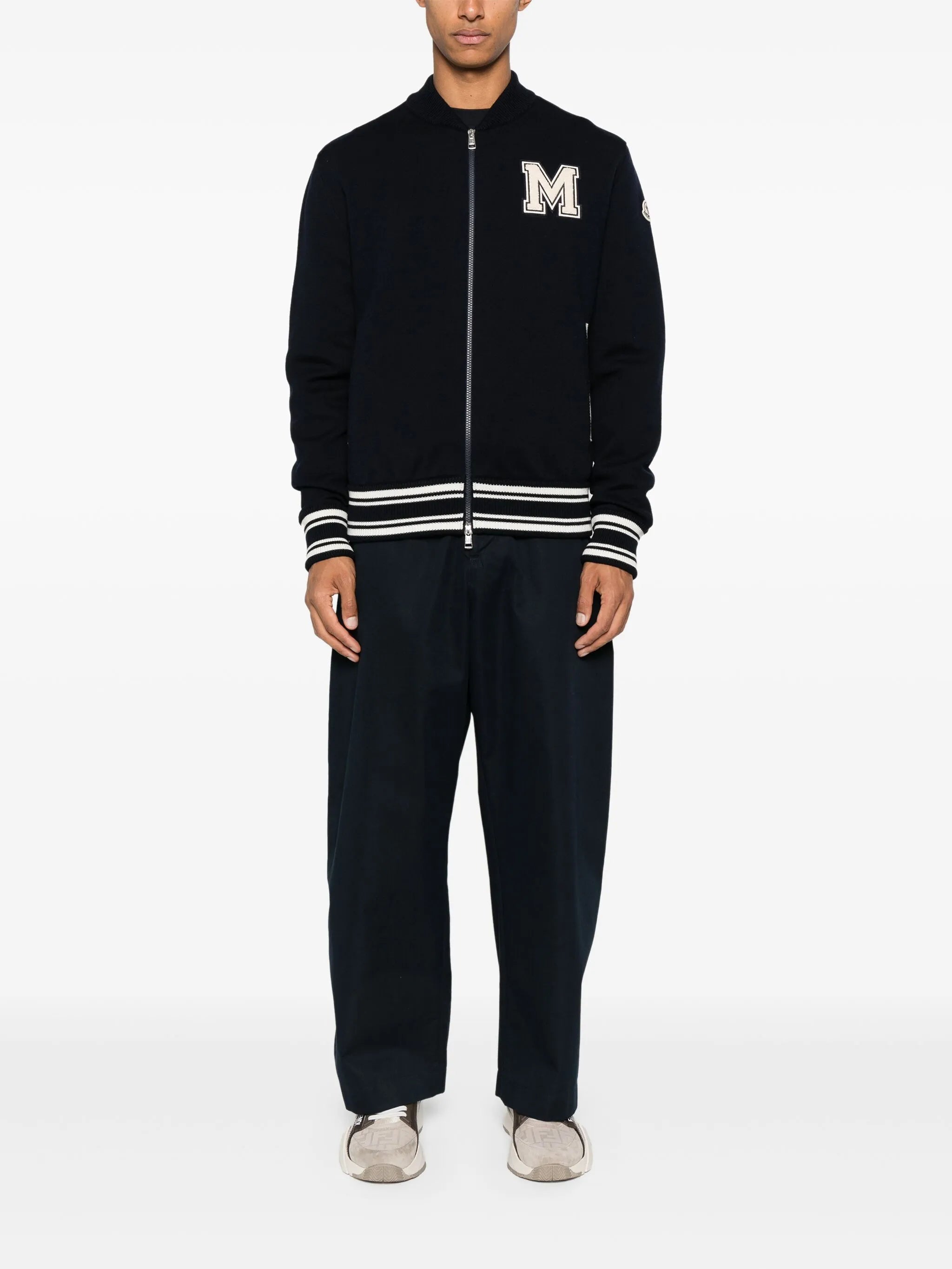 contrast-panel jacket