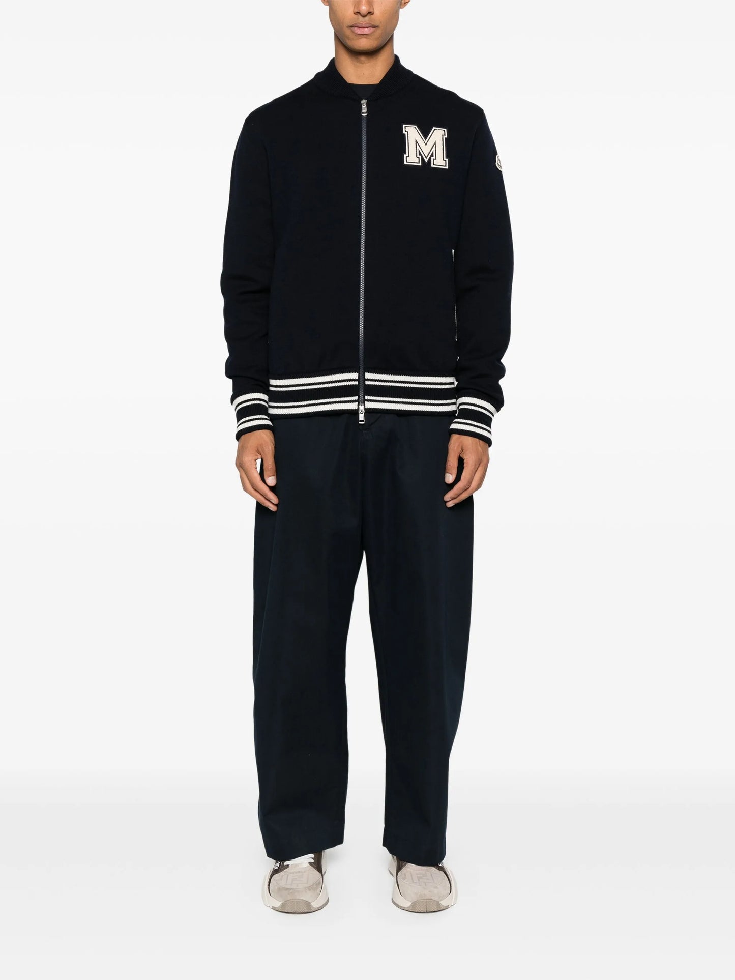 contrast-panel jacket