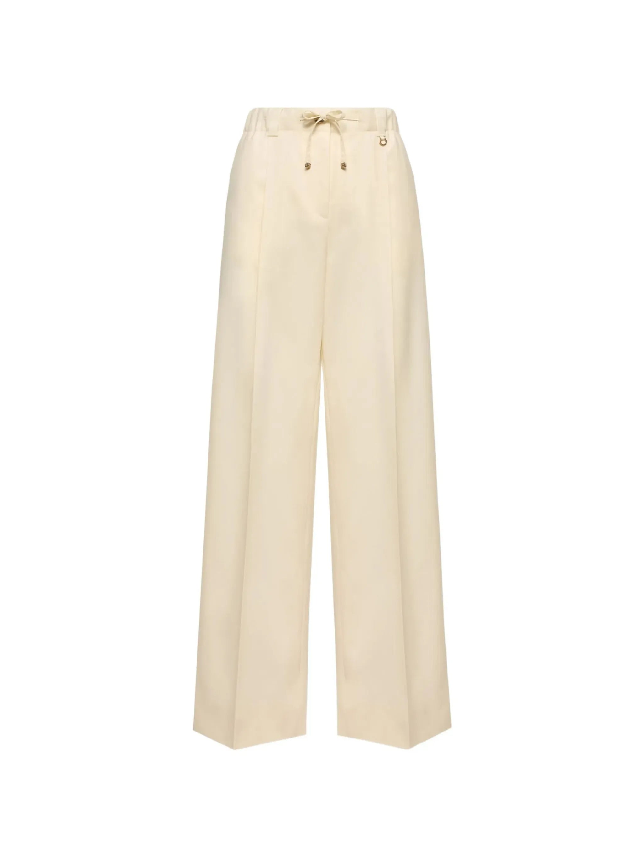 wool gabardine tailored trousers