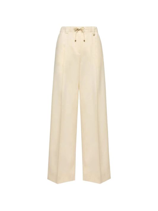 wool gabardine tailored trousers