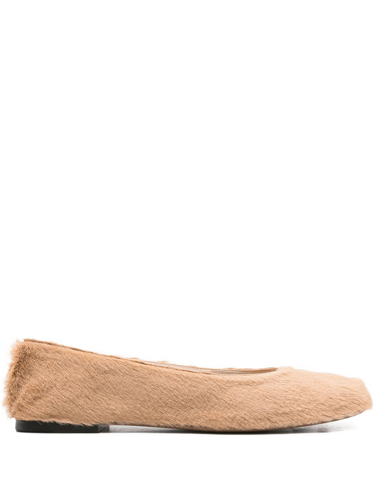 leather ballet flats
