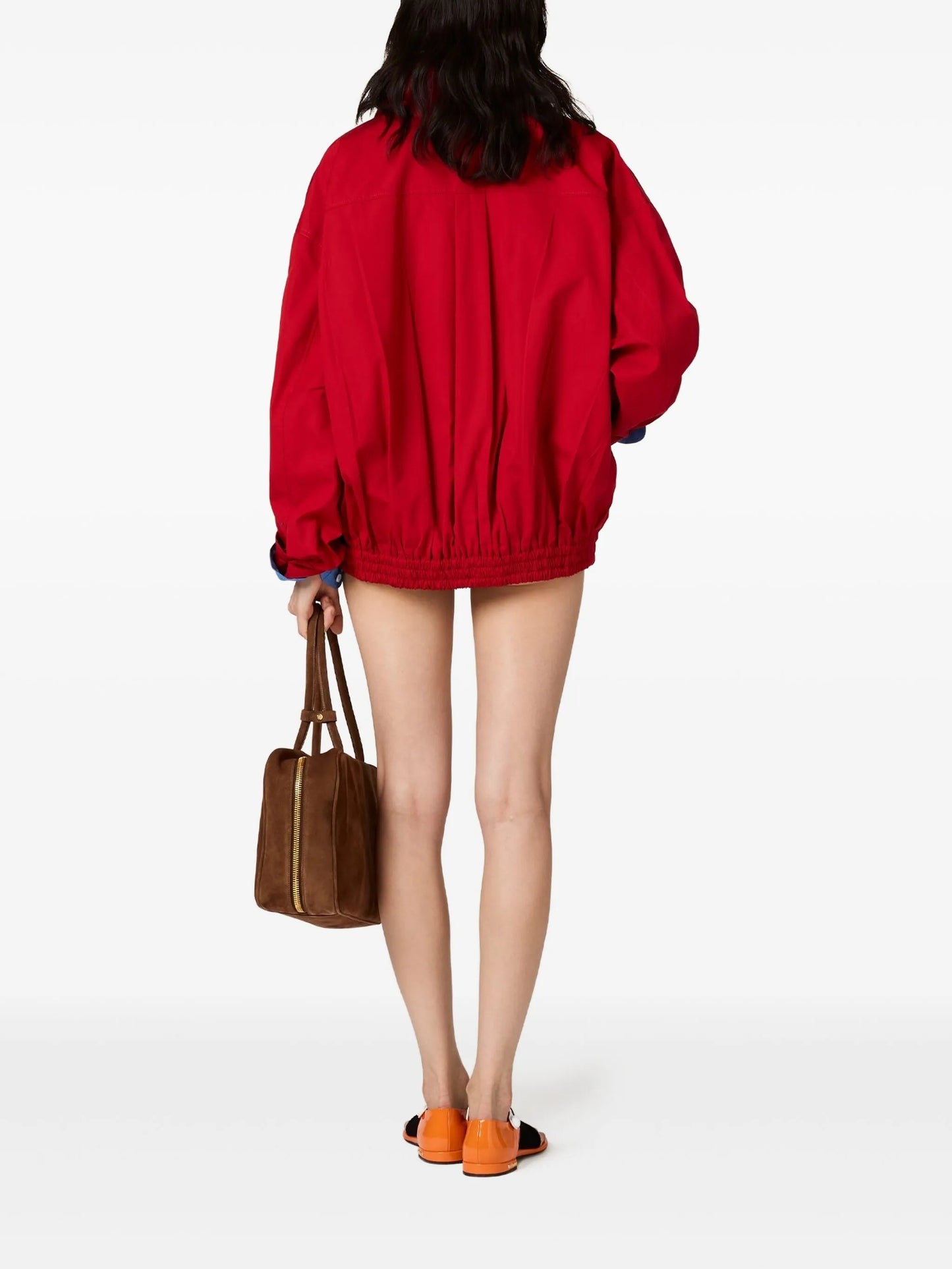 poplin bomber jacket