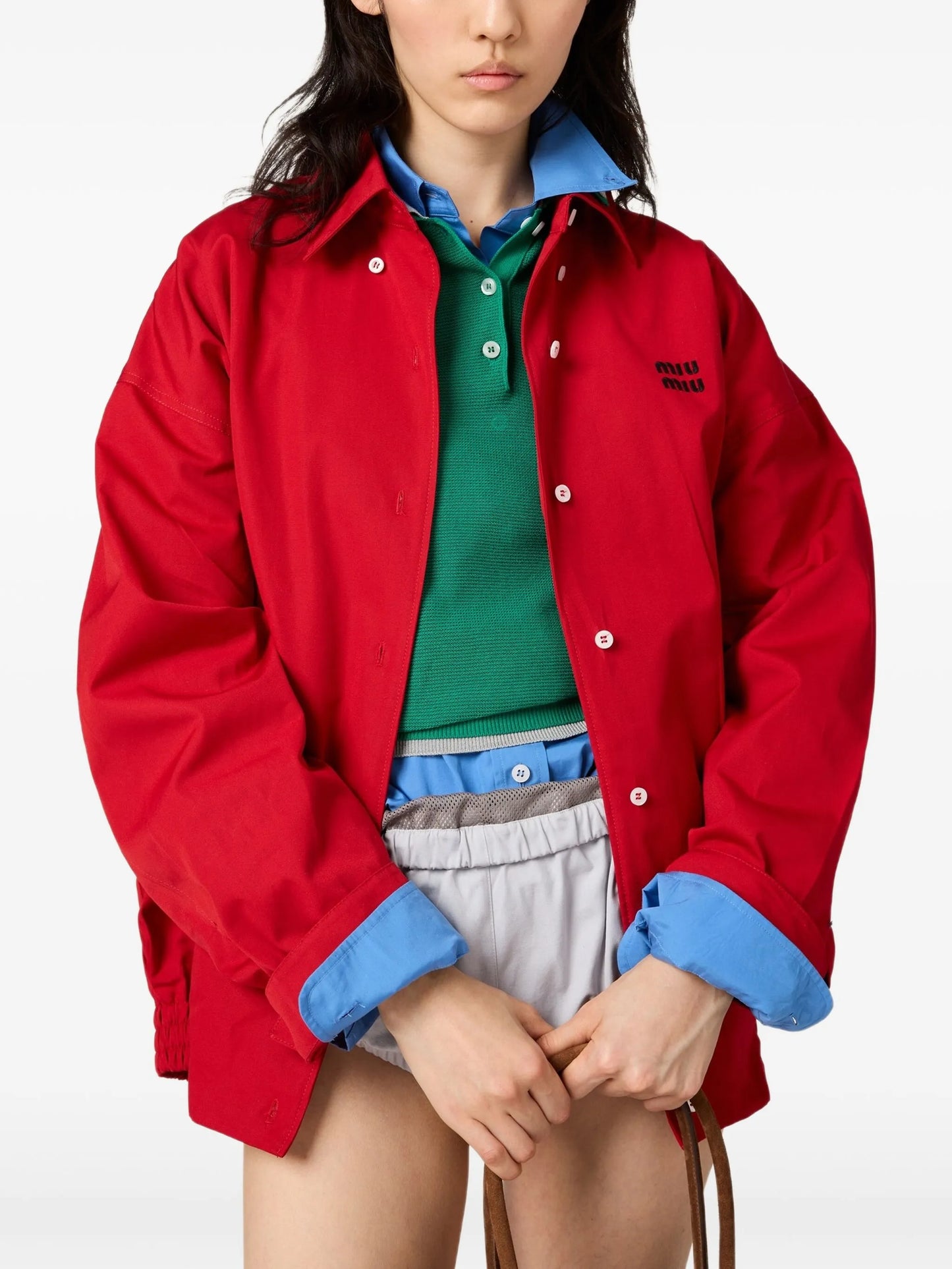 poplin bomber jacket