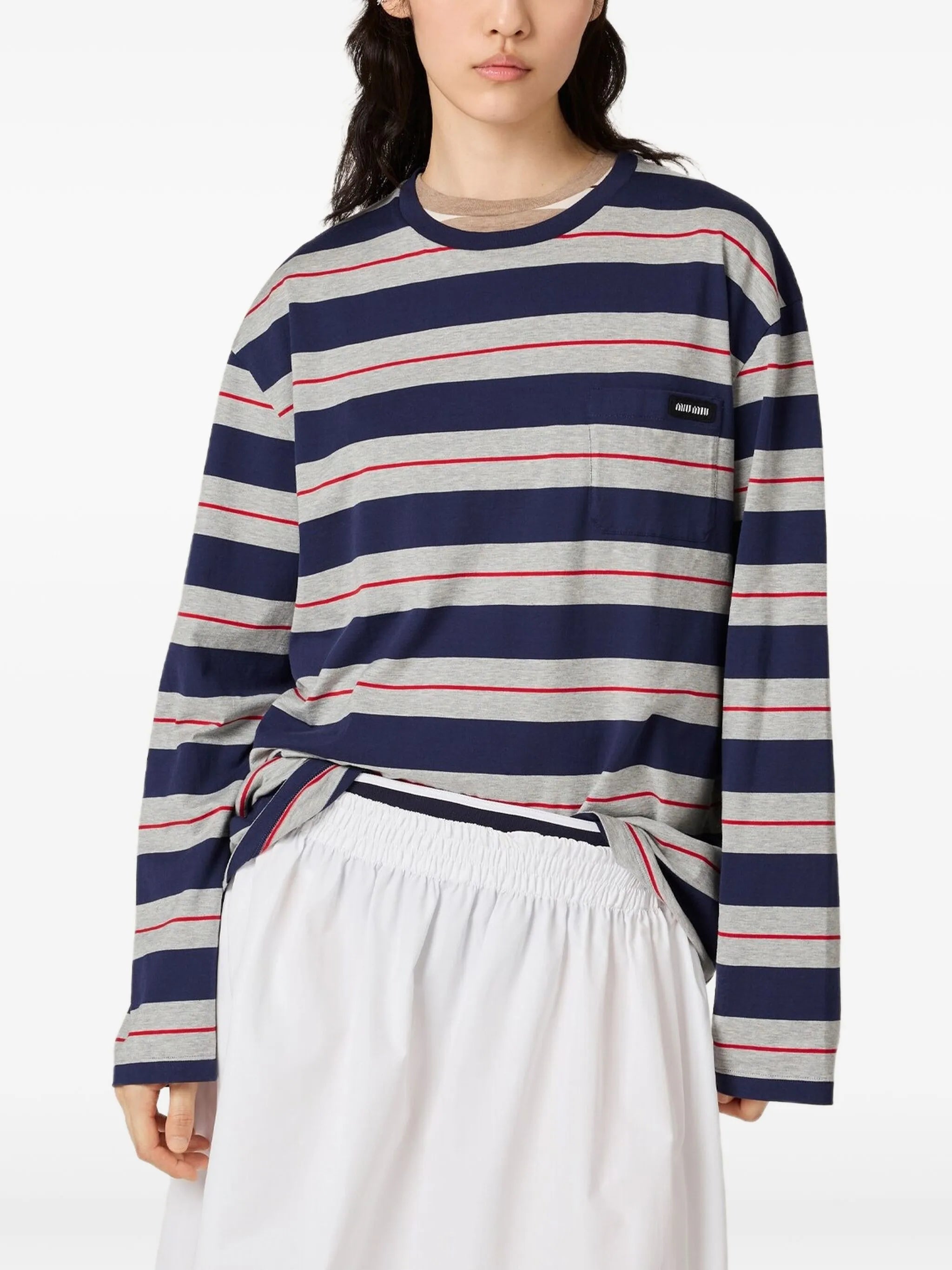 long-sleeves cotton T-shirt