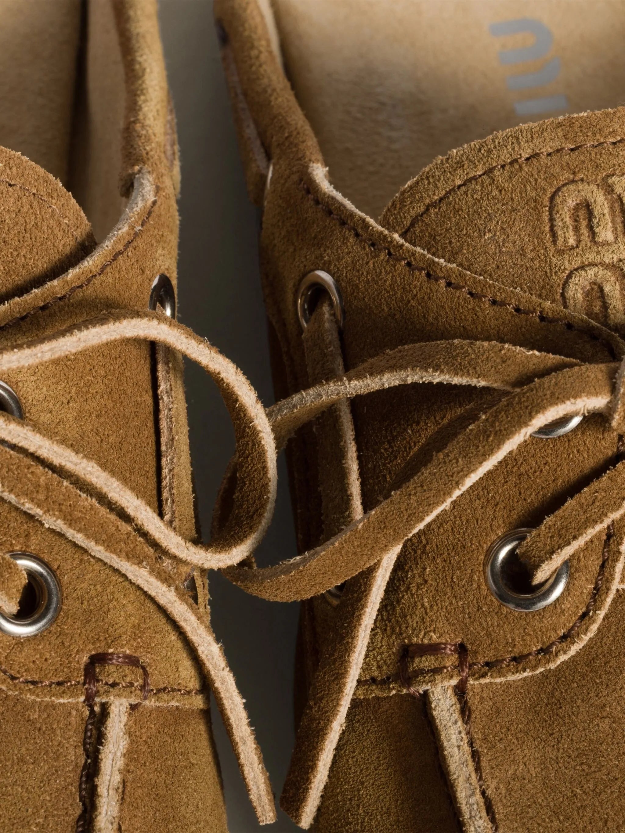 faded suede mules
