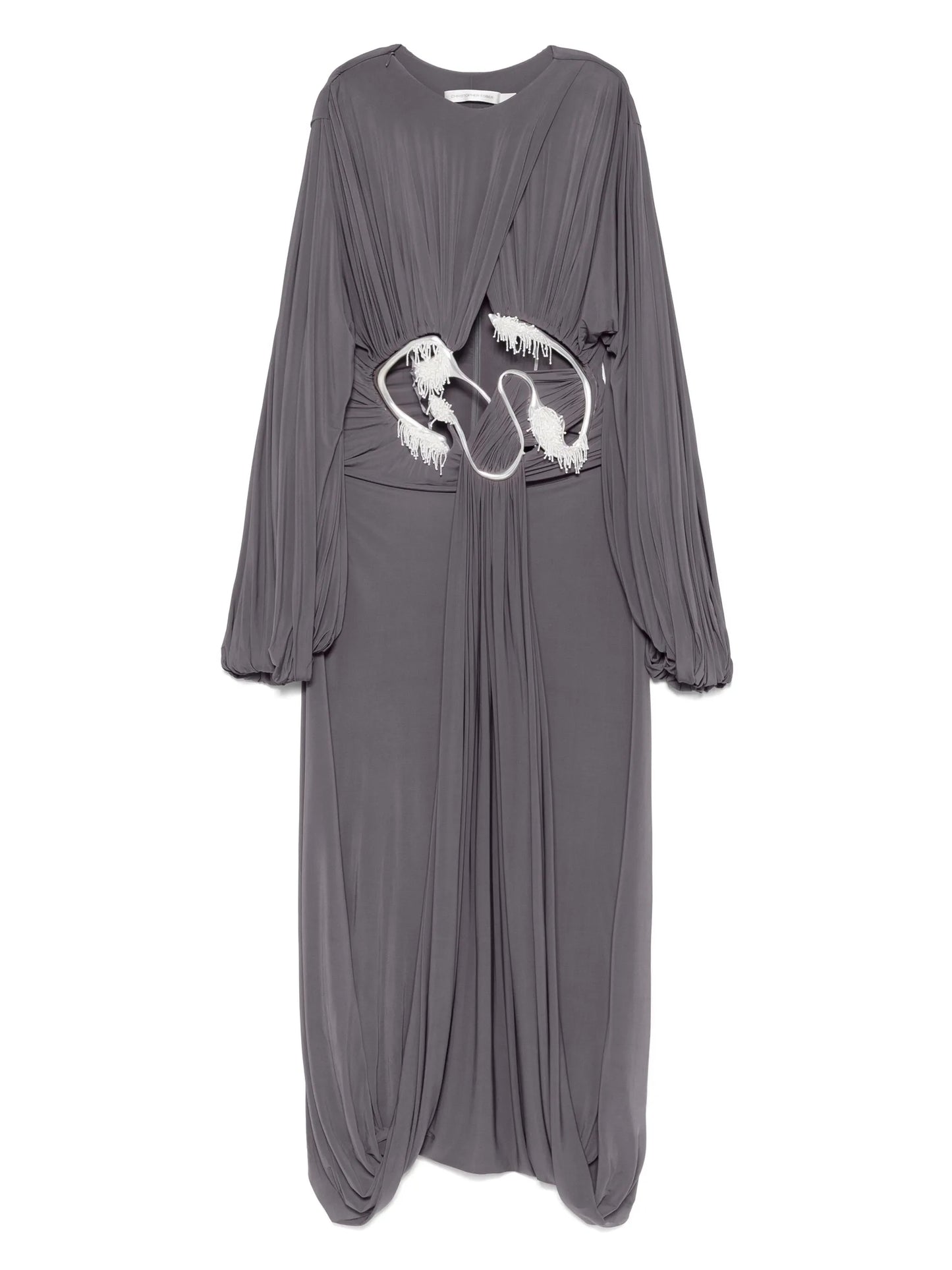 Sculptured Torso maxi dress