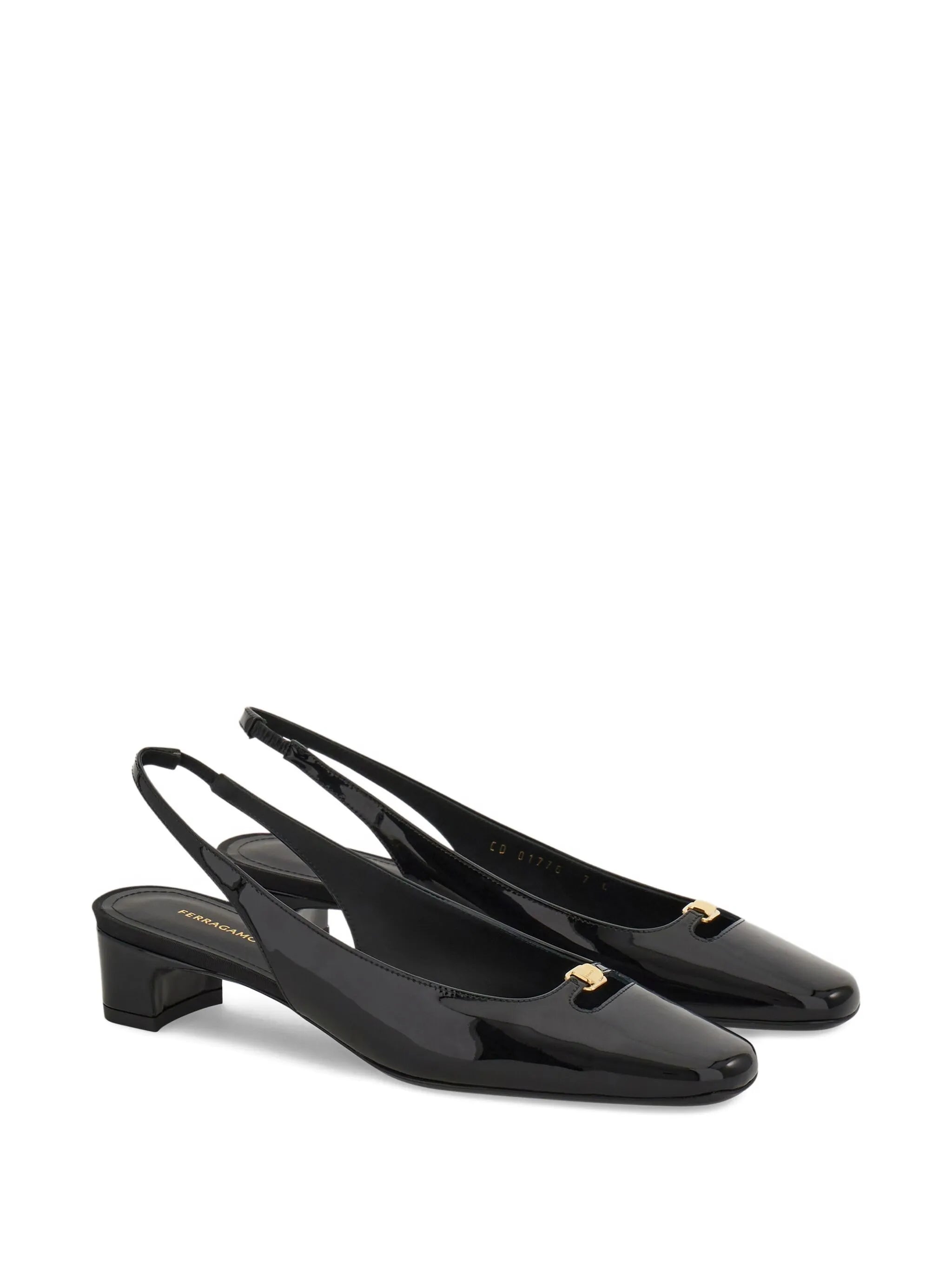 30mm cut-out slingback pumps