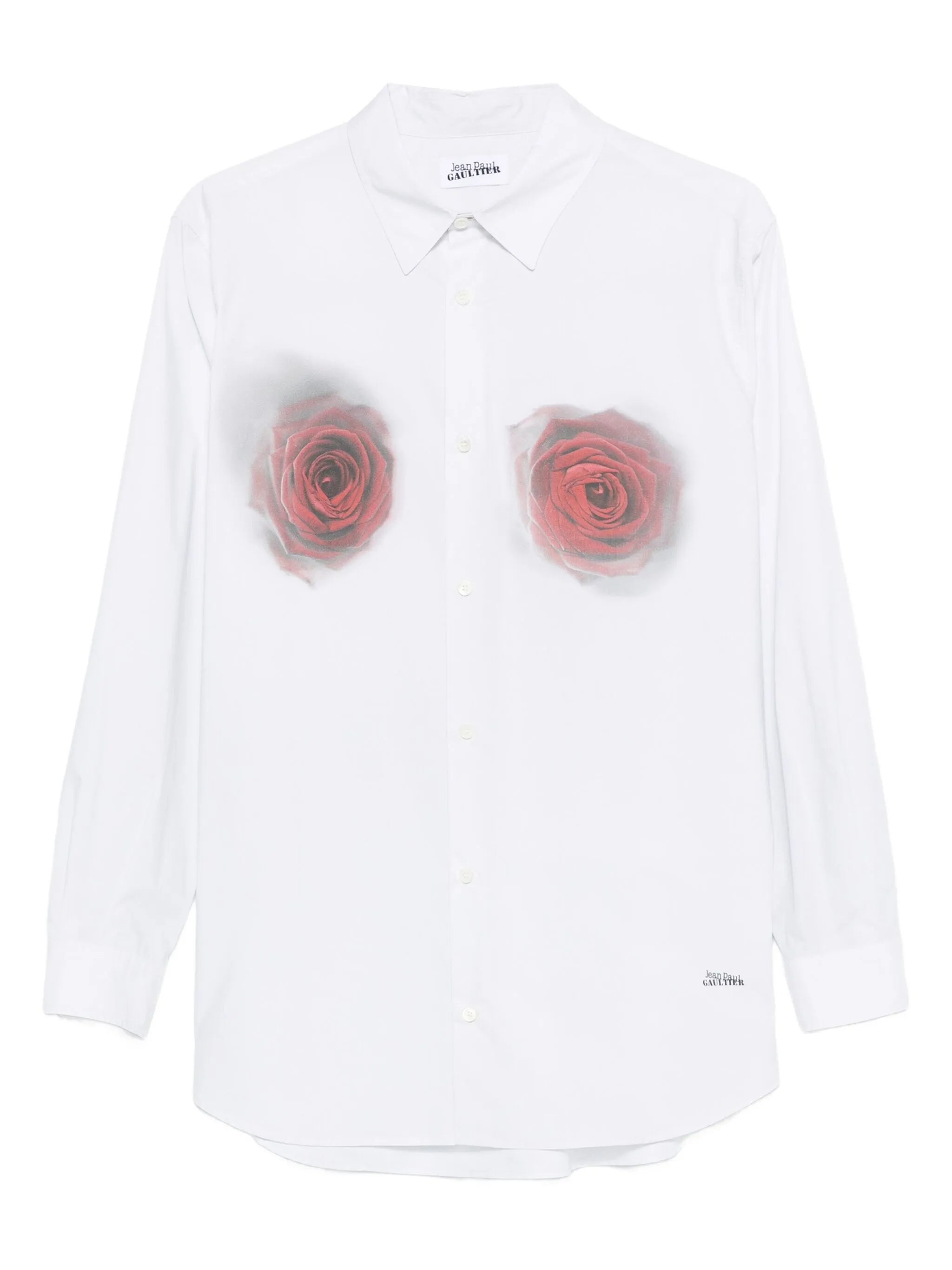 rose-print shirt