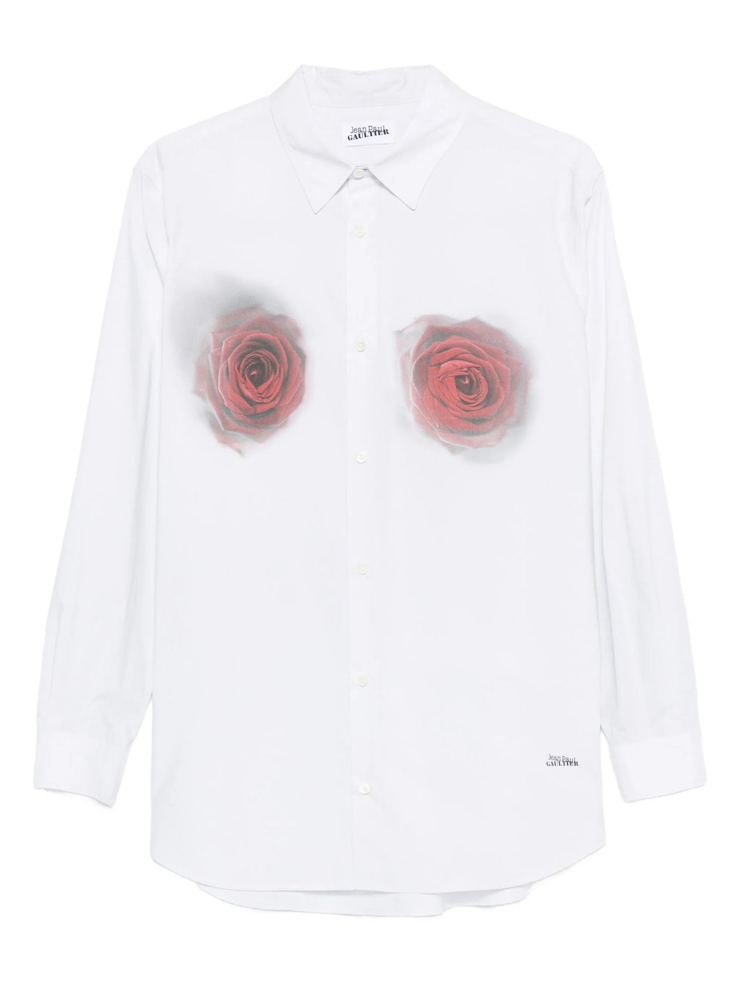 rose-print shirt