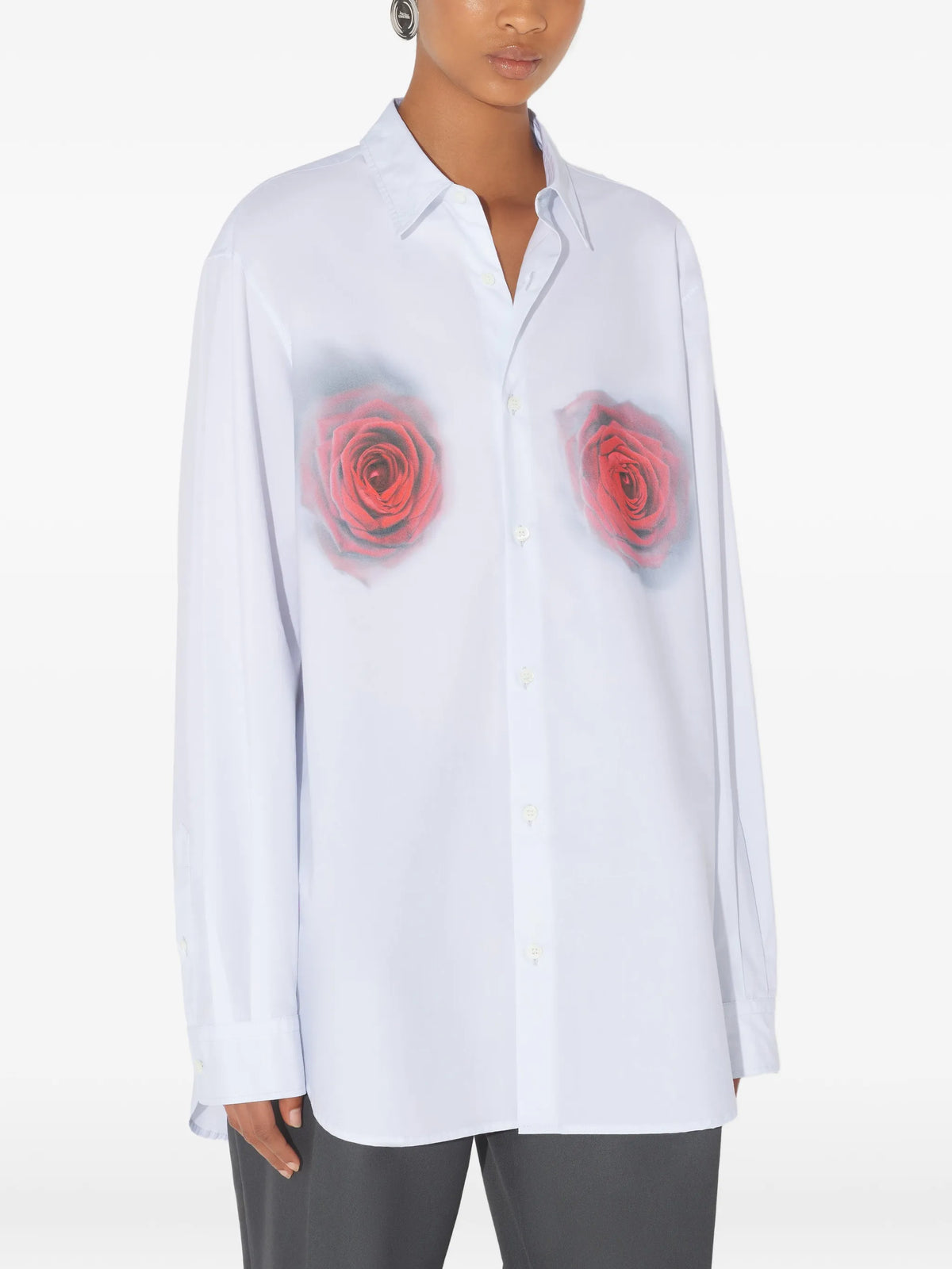The Red Blurry Roses shirt