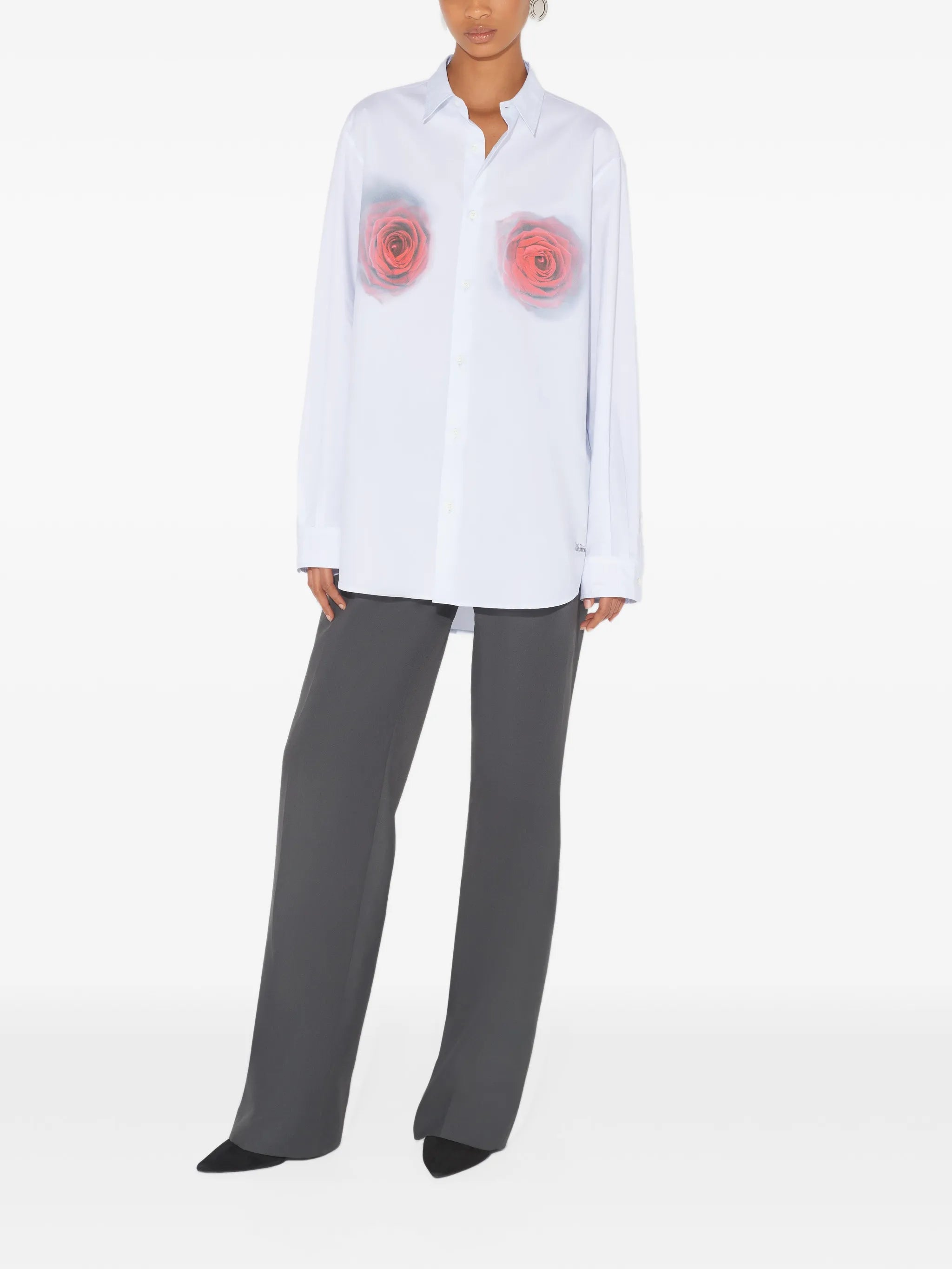 The Red Blurry Roses shirt