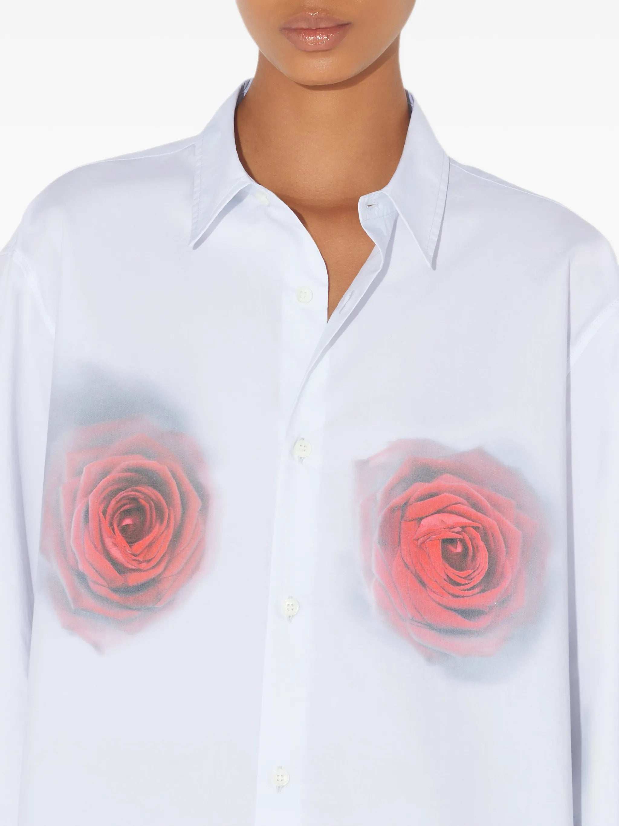 The Red Blurry Roses shirt