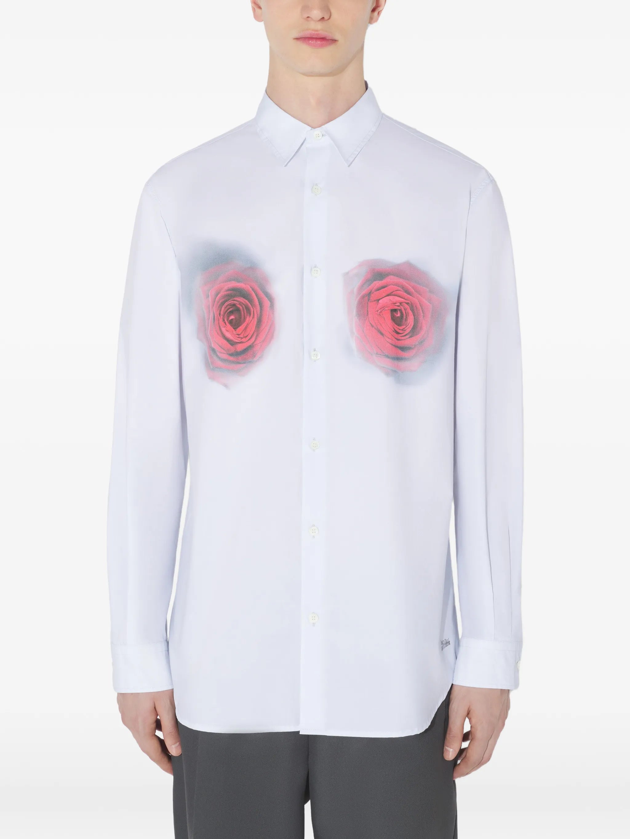 The Red Blurry Roses shirt