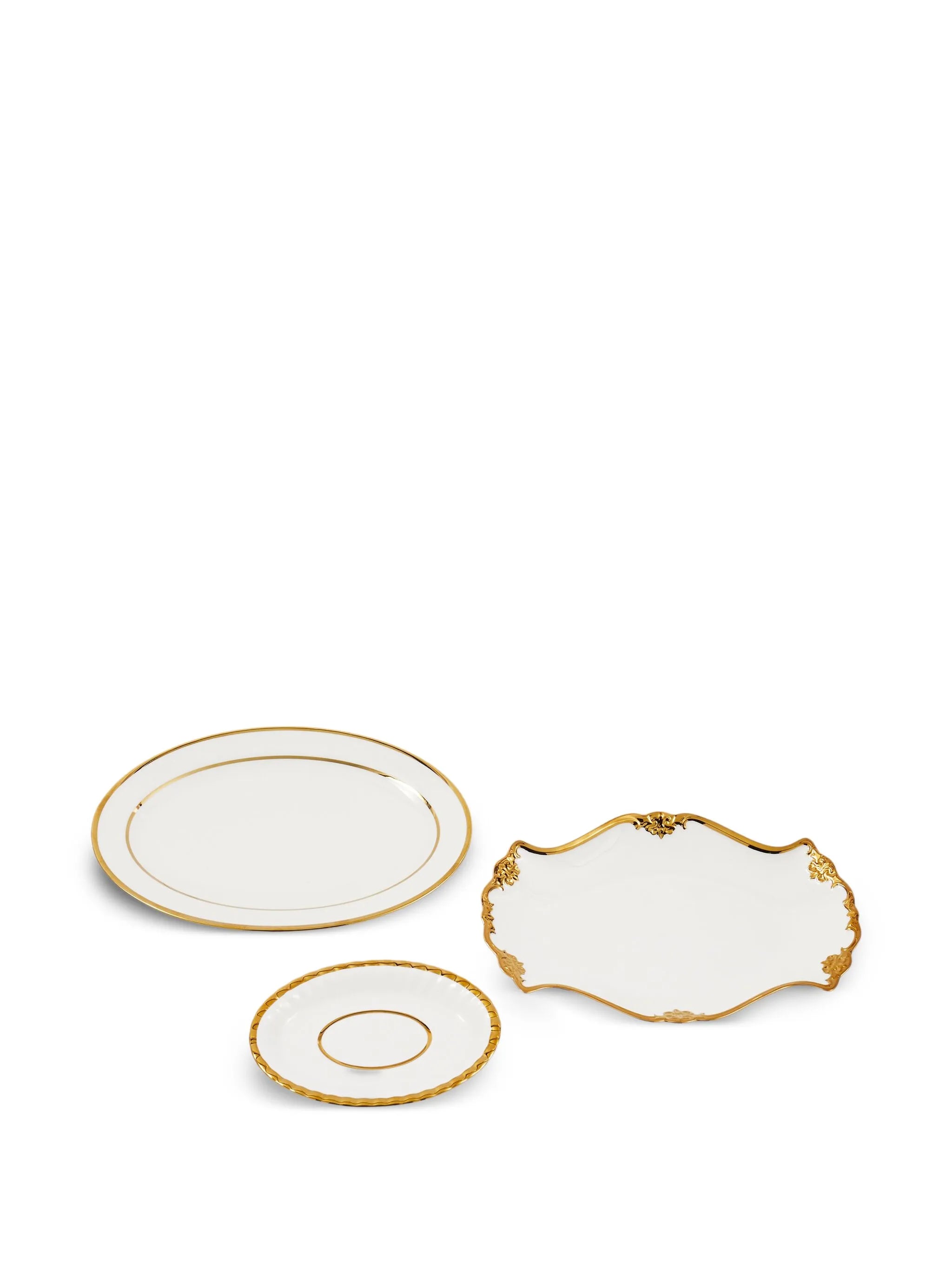 Golden Finds serving set