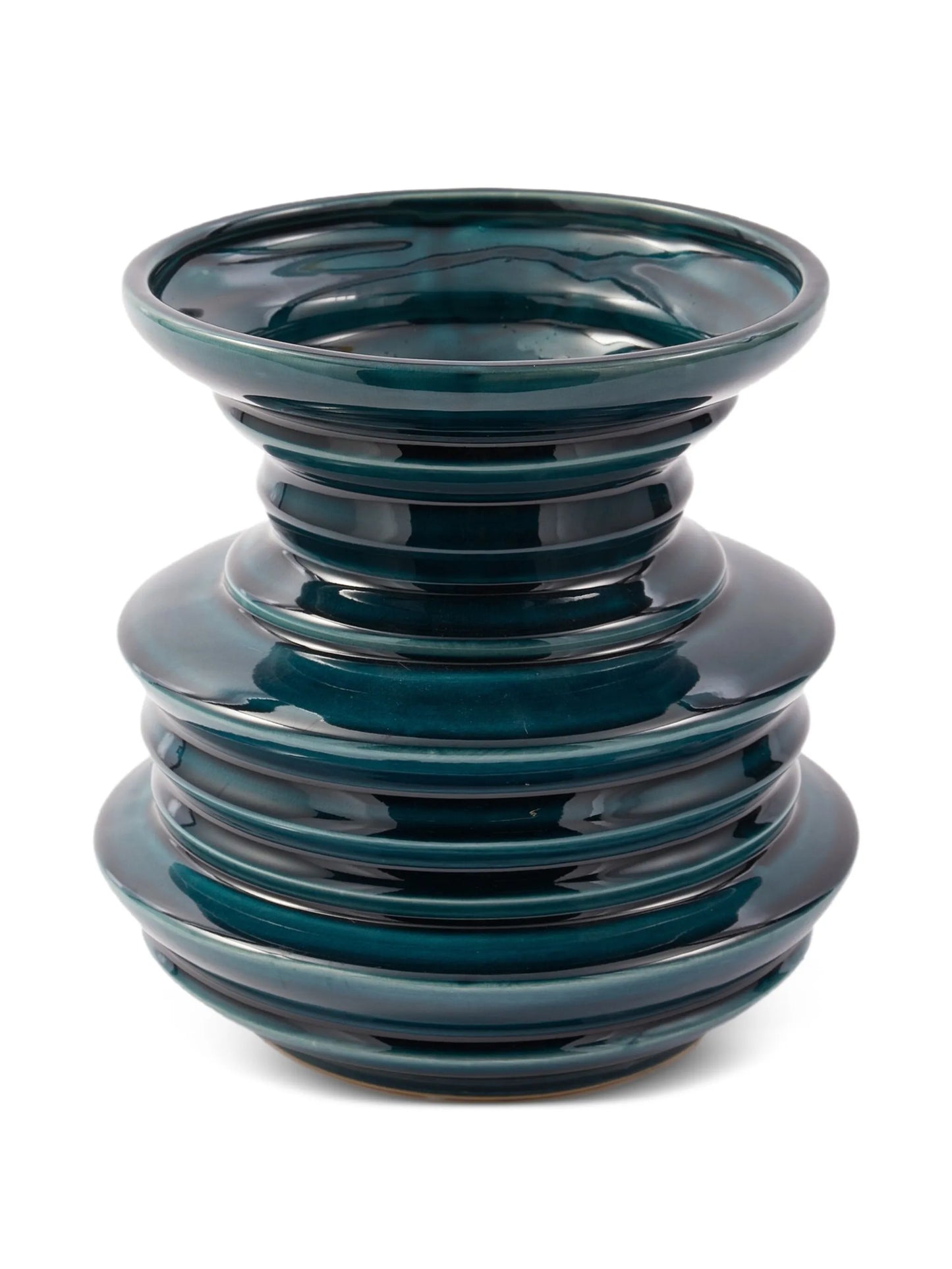 Stacked Plates ceramic vase